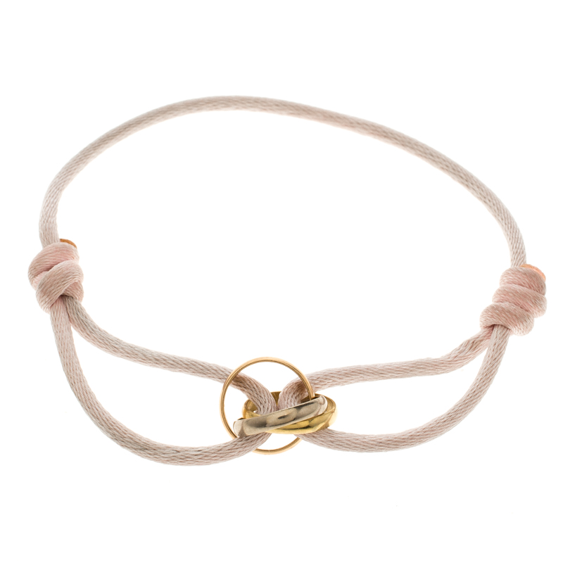 Cartier Trinity De Three Tone 18k Gold Adjule Pink Prevnext