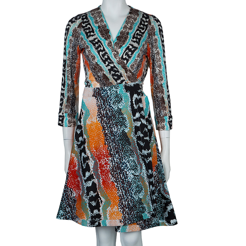 

Diane von Furstenberg Multicolor Long Sleeve Amelia Dress