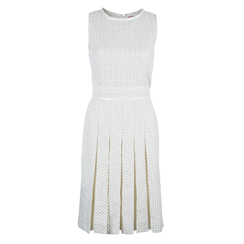 CH Carolina Herrera Cream Dress M 