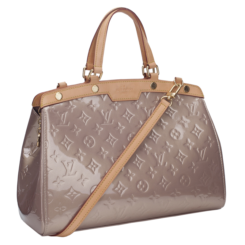 

Louis Vuitton Nude Monogram Vernis Brea Tote MM, Beige