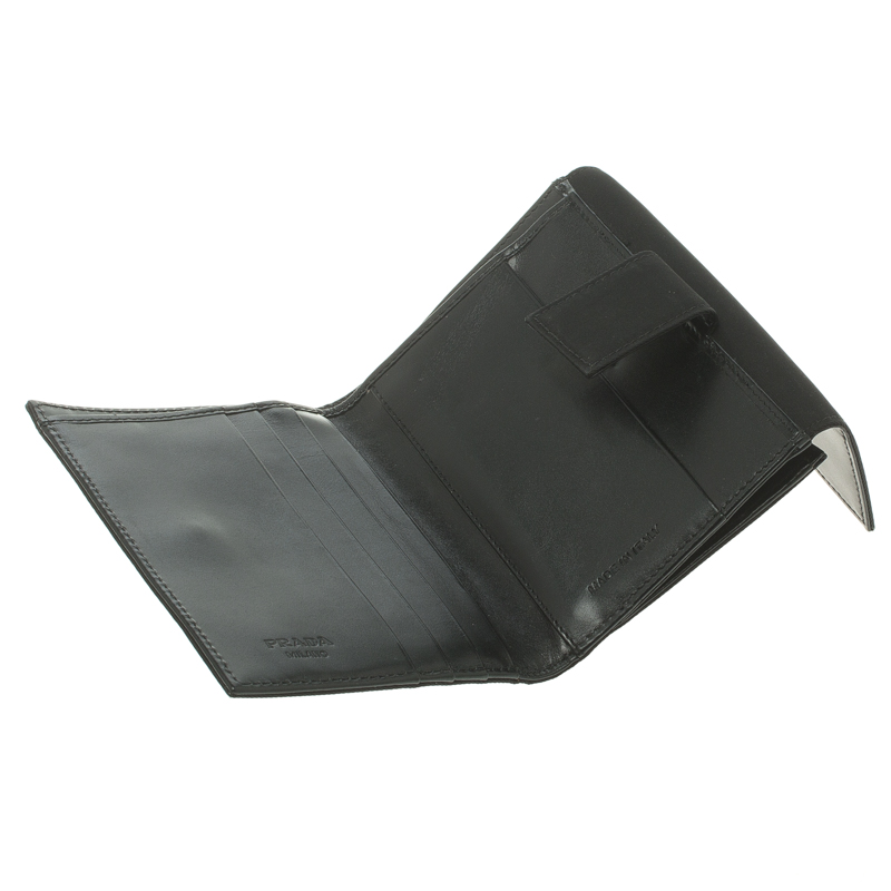 

Prada Black Nylon Compact Wallet
