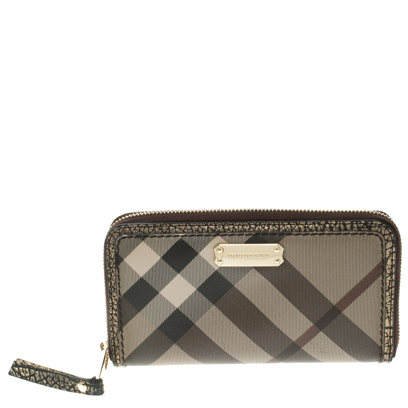 burberry wallet grey