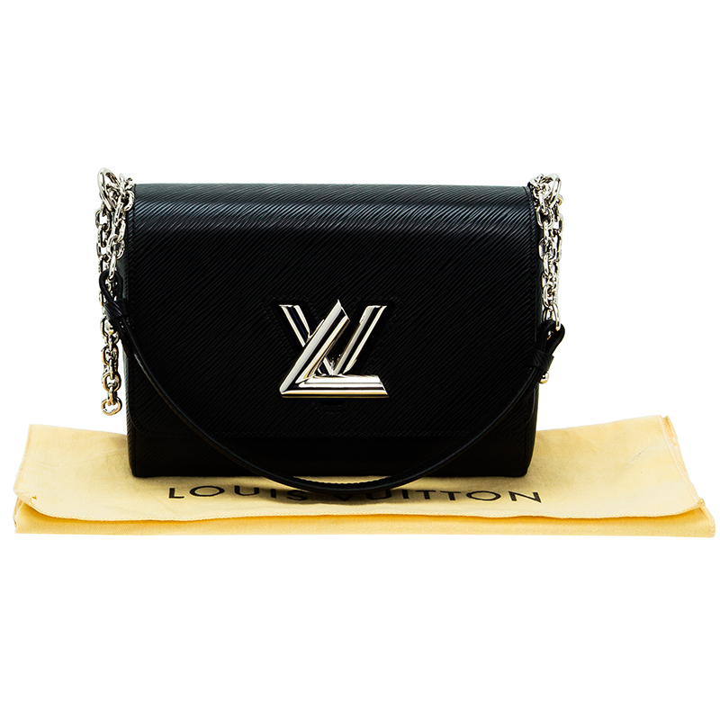 Louis Vuitton Black Epi Malletage Twist MM Shoulder Bag - Buy & Sell - LC
