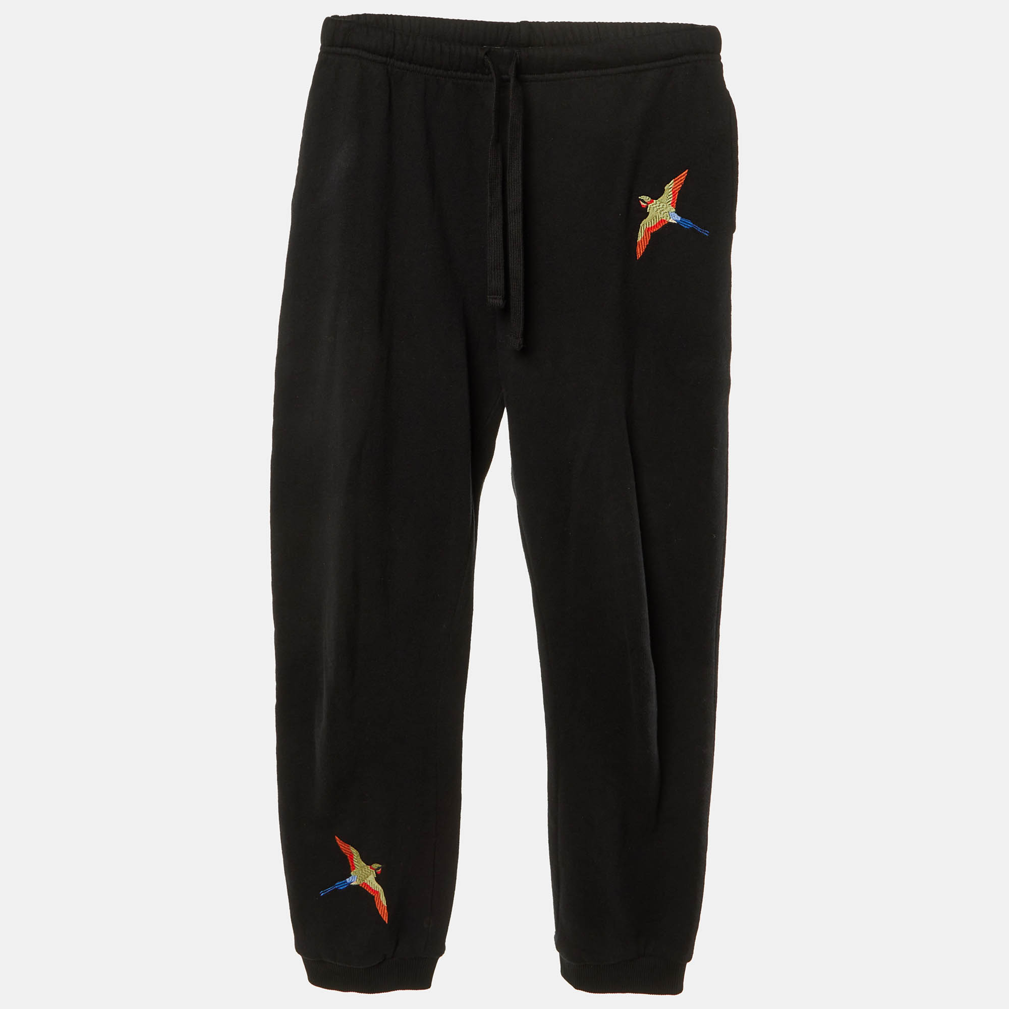 

Axel Arigato Kids Black Cotton Bird Embroidered Sweatpants Size 8-10 yrs