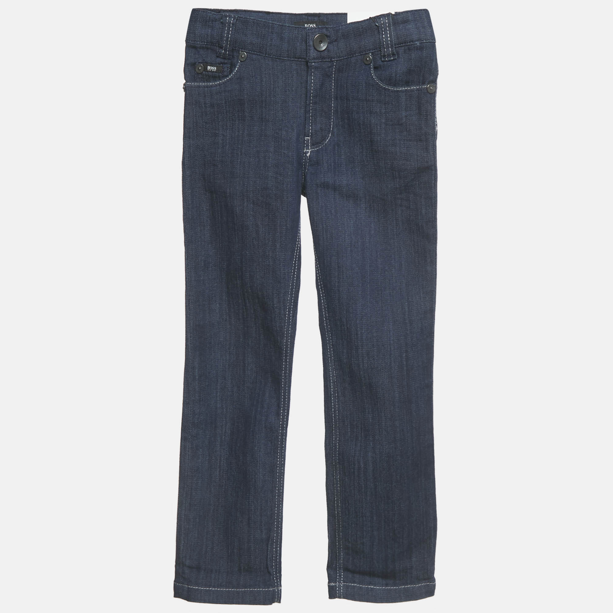 Pre-owned Boss By Hugo Boss Kids Navy Blue Denim Long Leg Jeans 4 Yrs Waist 22"