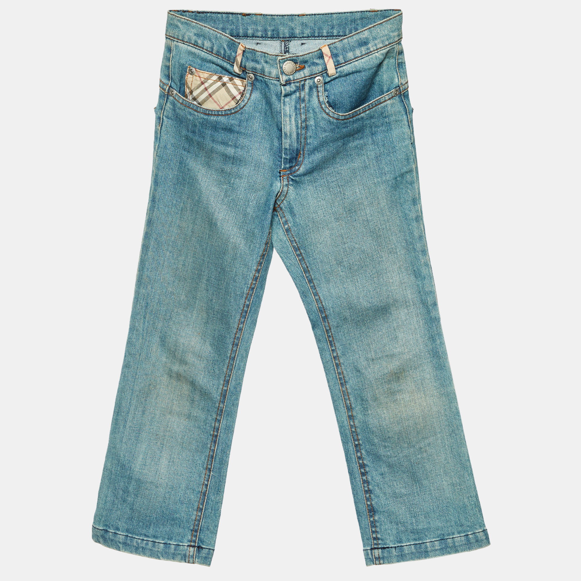 

Burberry London Kids Blue Denim Kirat Jeans 6 Yrs