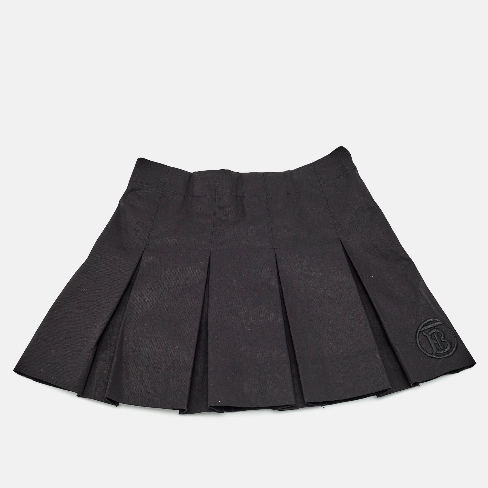 

Burberry Kids Black Cotton Pleated Mini Skirt 4 Yrs