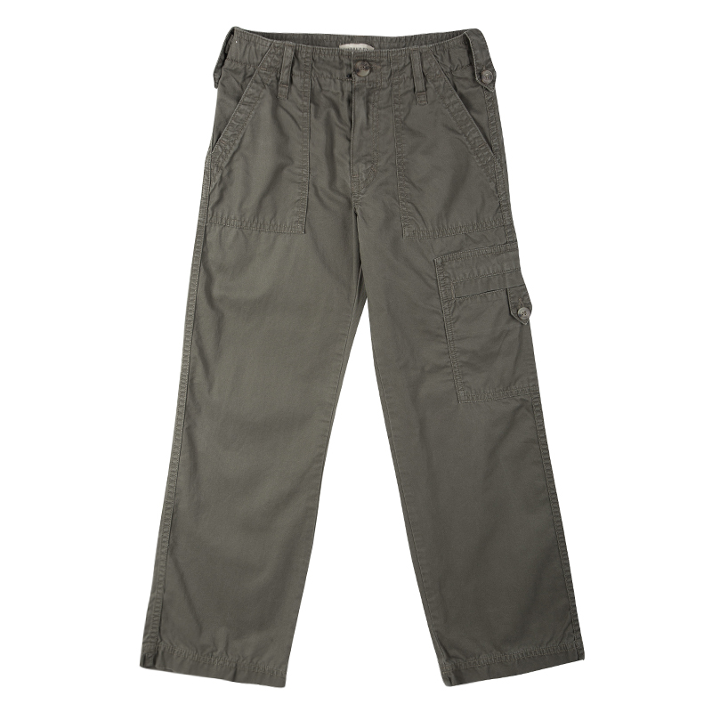 

Burberry Olive Green Overdyed Cotton Cargo Pants
