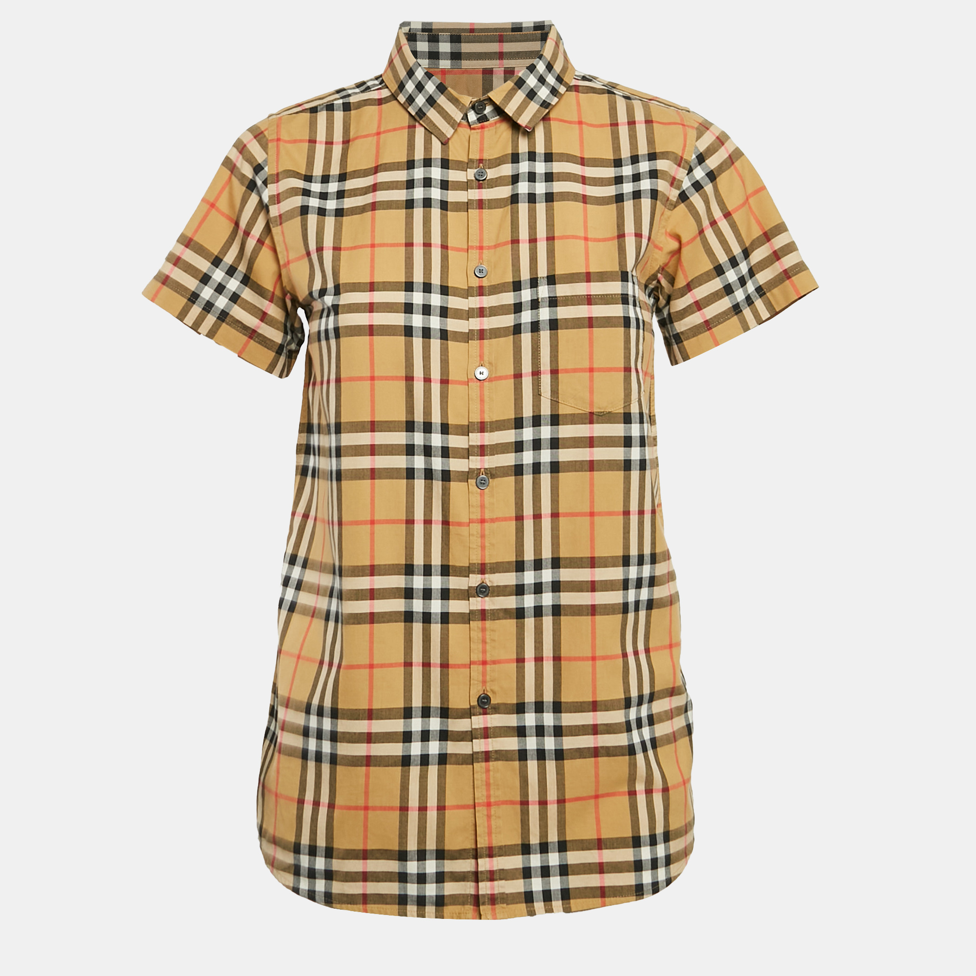 

Burberry Brown Plaid Cotton Shirt 14 Yrs