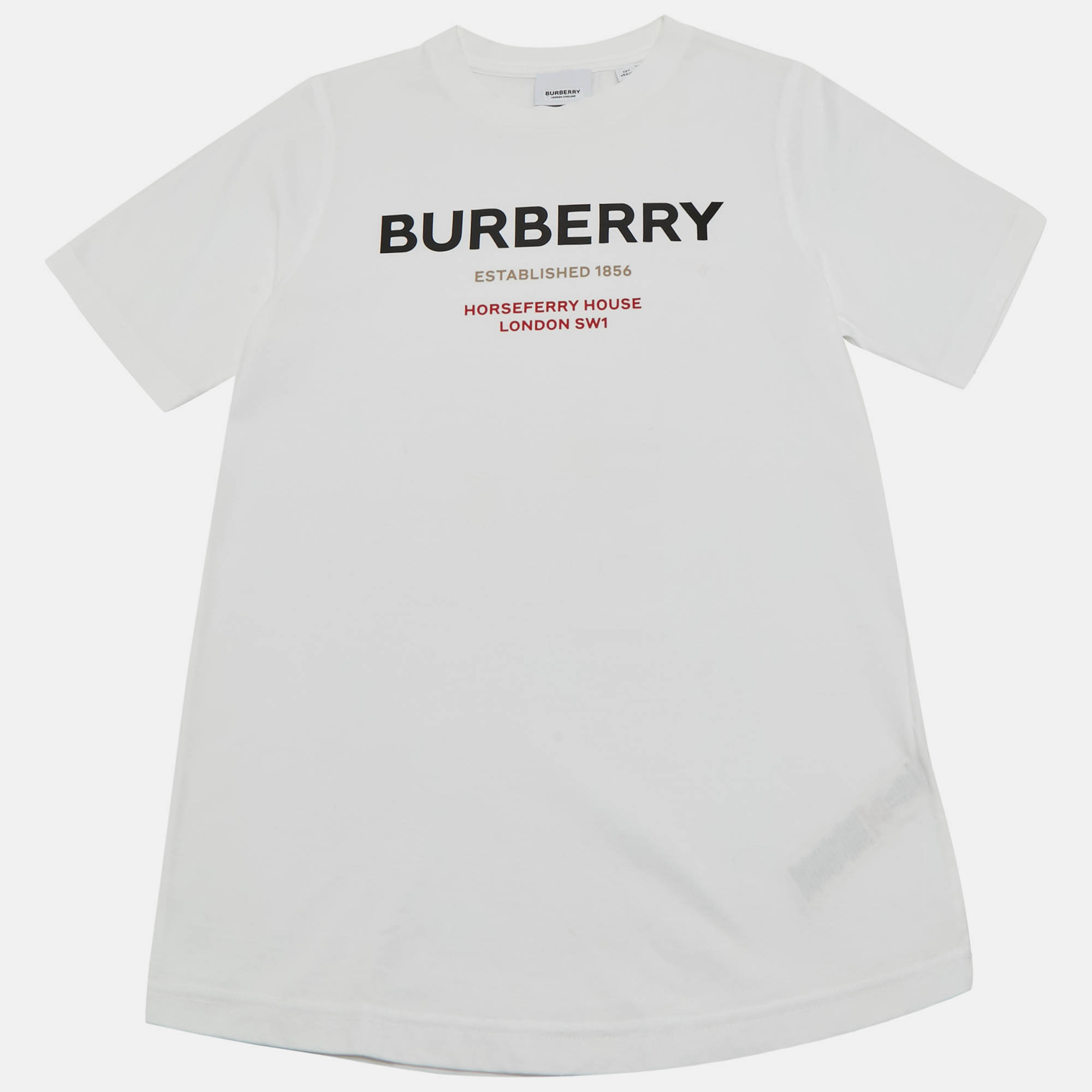 Burberry White Logo Horseferry Print Jersey T-Shirt 12 Yrs