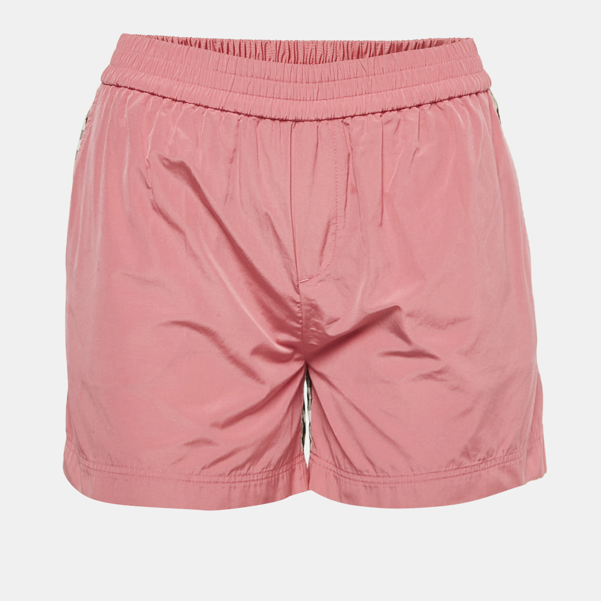 

Burberry Kids Beige/Brown Checks Cotton Blend Trousers 10Yrs, Pink