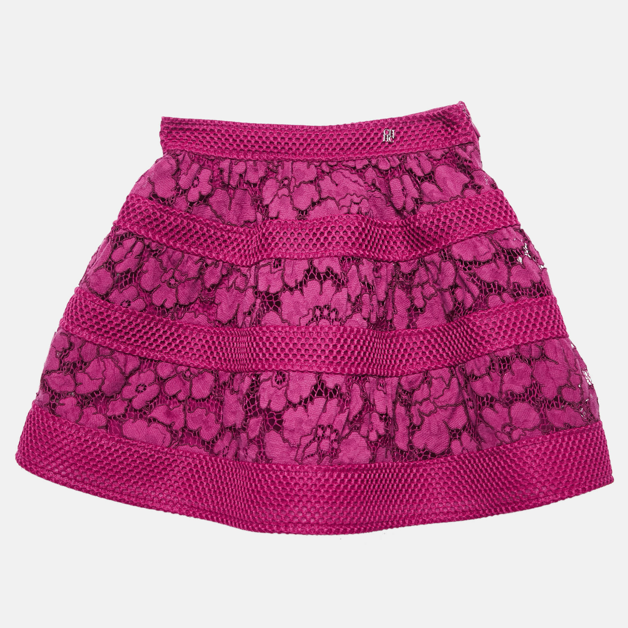 

CH Carolina Herrera Kids Pink Floral Lace Mini Skirt 4 Yrs