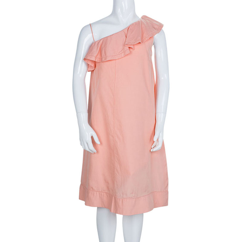 

Chloe Pale Pink Ruffle Detail One Shoulder Dress 12 Yrs