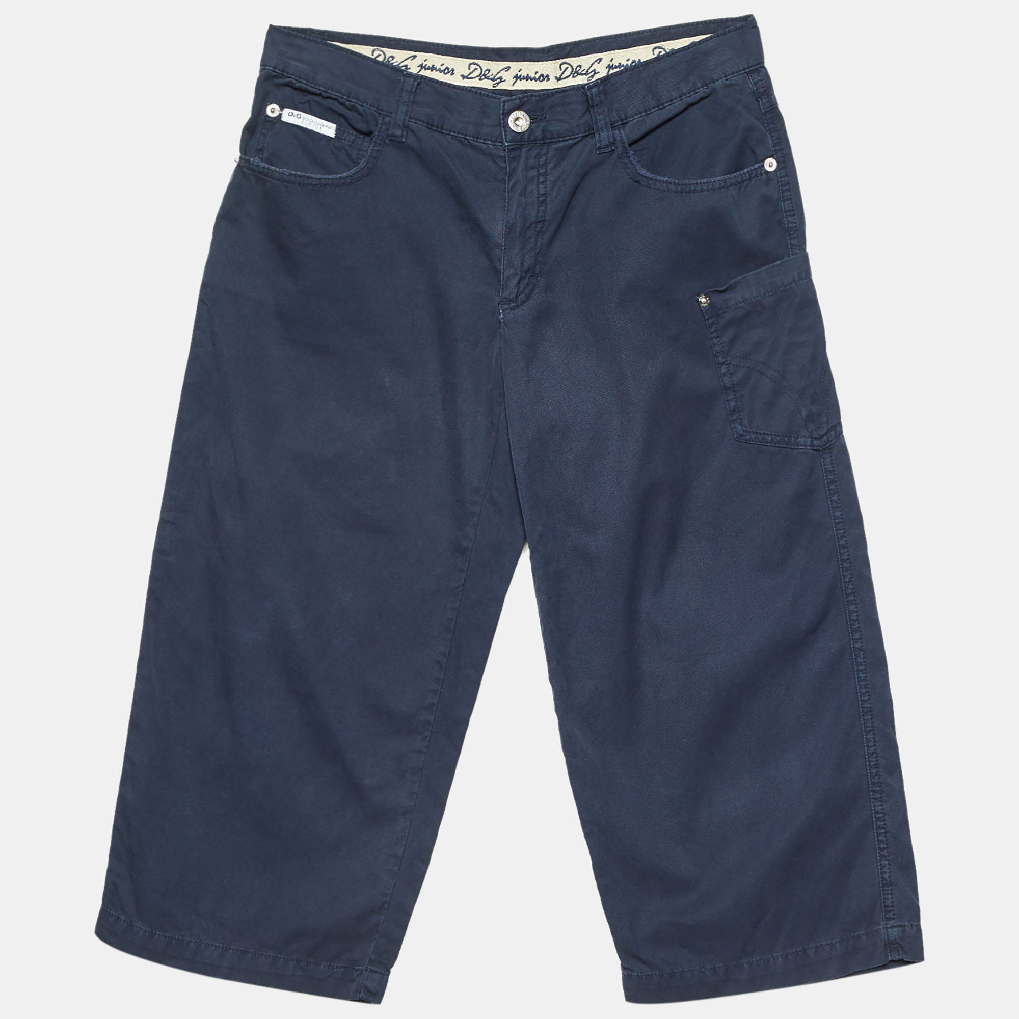 

D&G Junior Navy Blue Cotton Capri Pants 14 Yrs