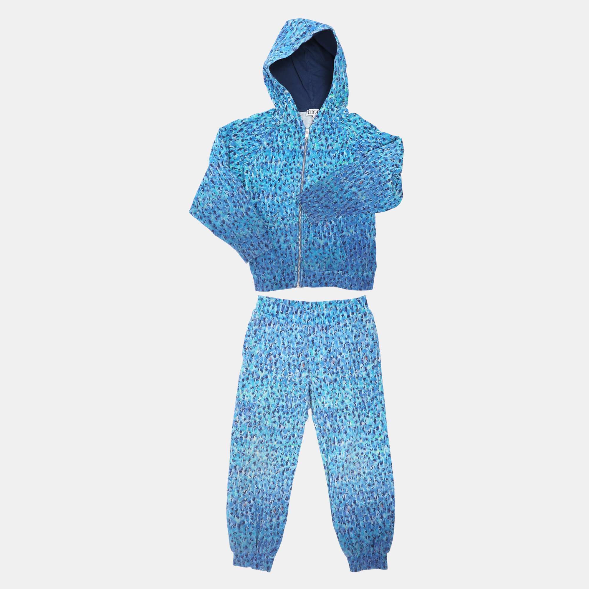

Dior Blue Oblique Jersey Hoodie and Pants Tracksuit  Yrs