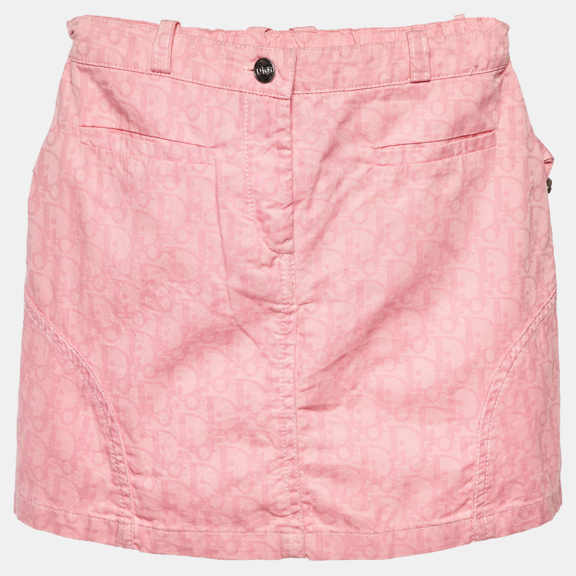 

Dior Pink Oblique Print Cotton Skirt 5Yrs