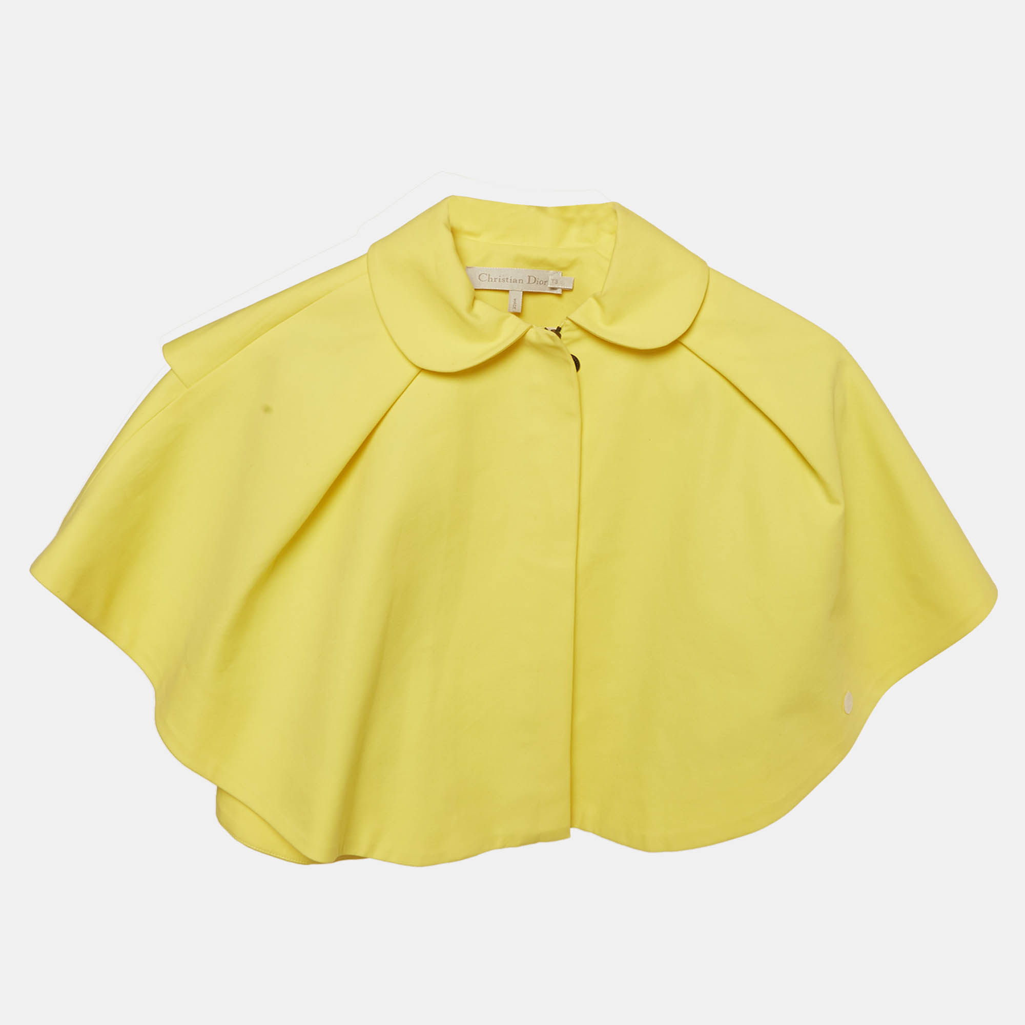 

Christian Dior Girl Yellow Cotton Pleated Cape 3Yrs
