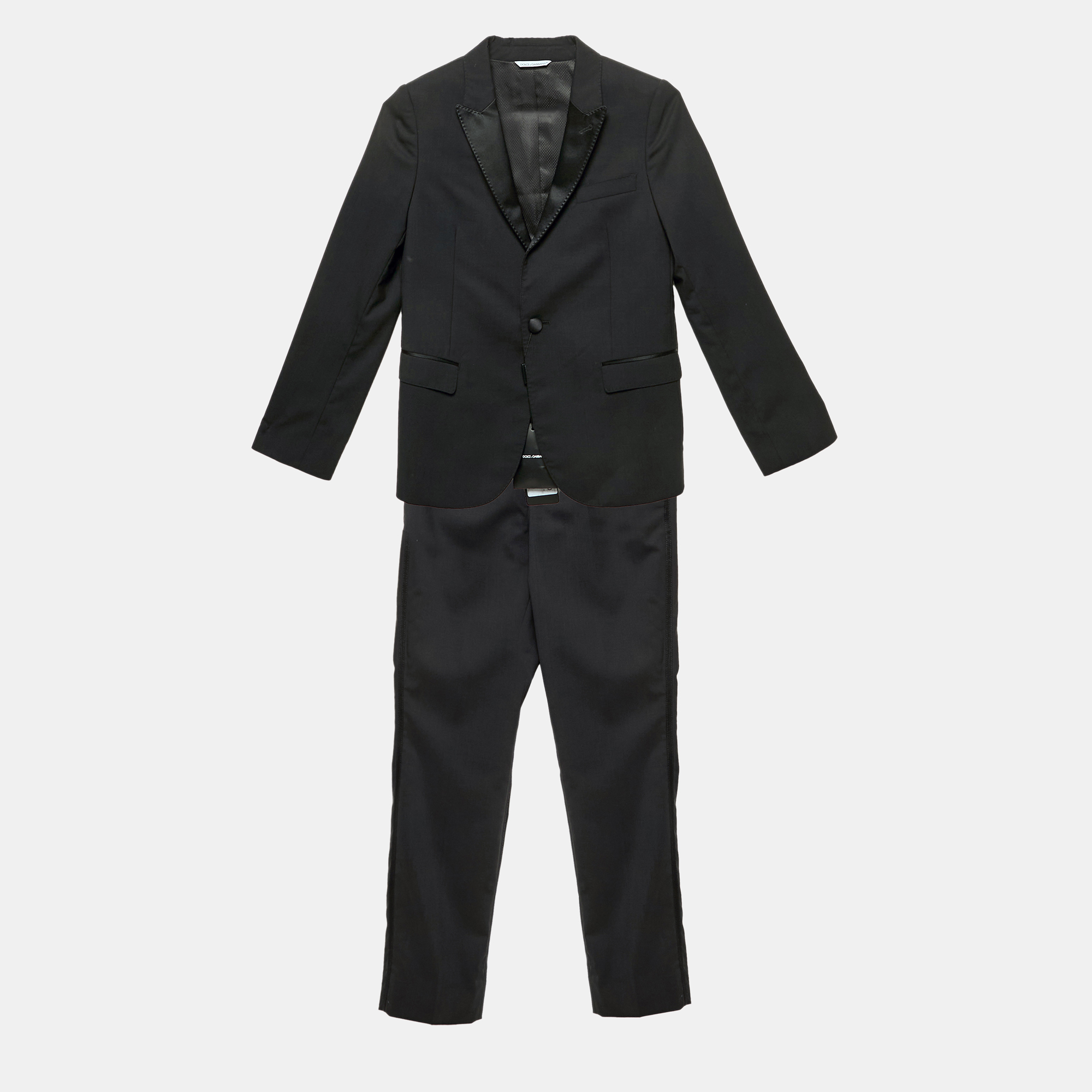 

Dolce & Gabbana Kids Black Wool Pants Suit