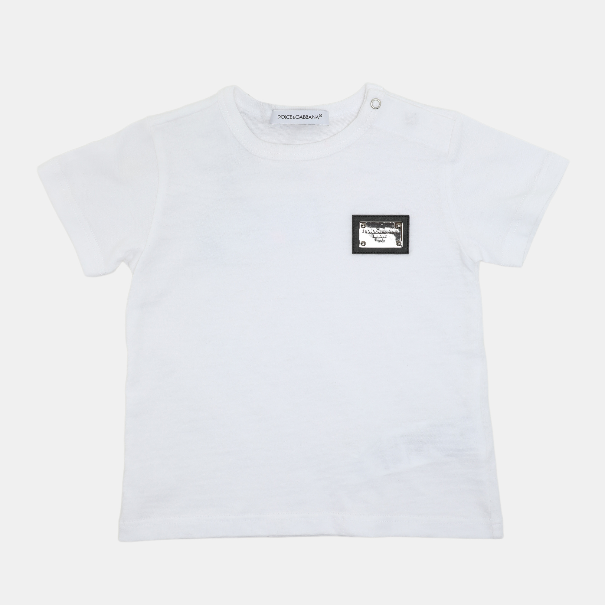 

Dolce & Gabbana White Jersey Logo T Shirt