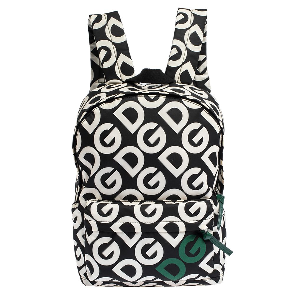 Off White Black/White Kids Logo Printed Backpack