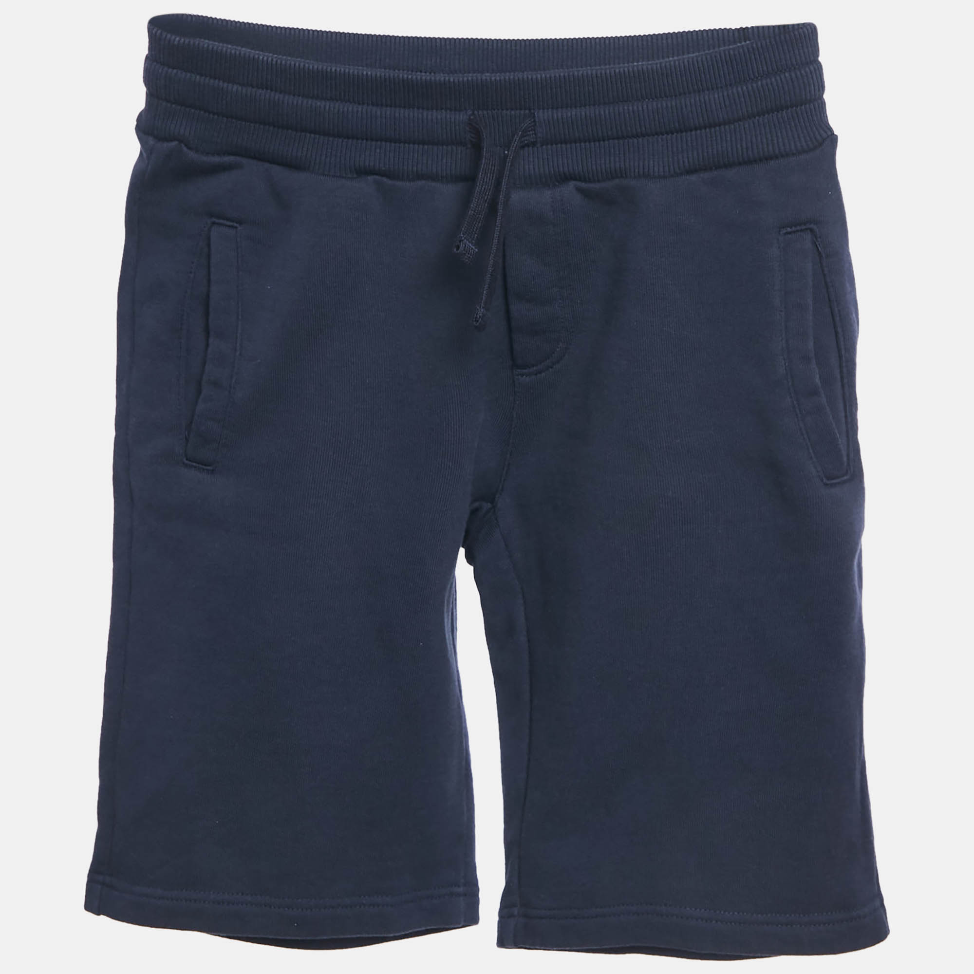 

Dolce & Gabbana Kids Navy Blue Cotton Knit Shorts