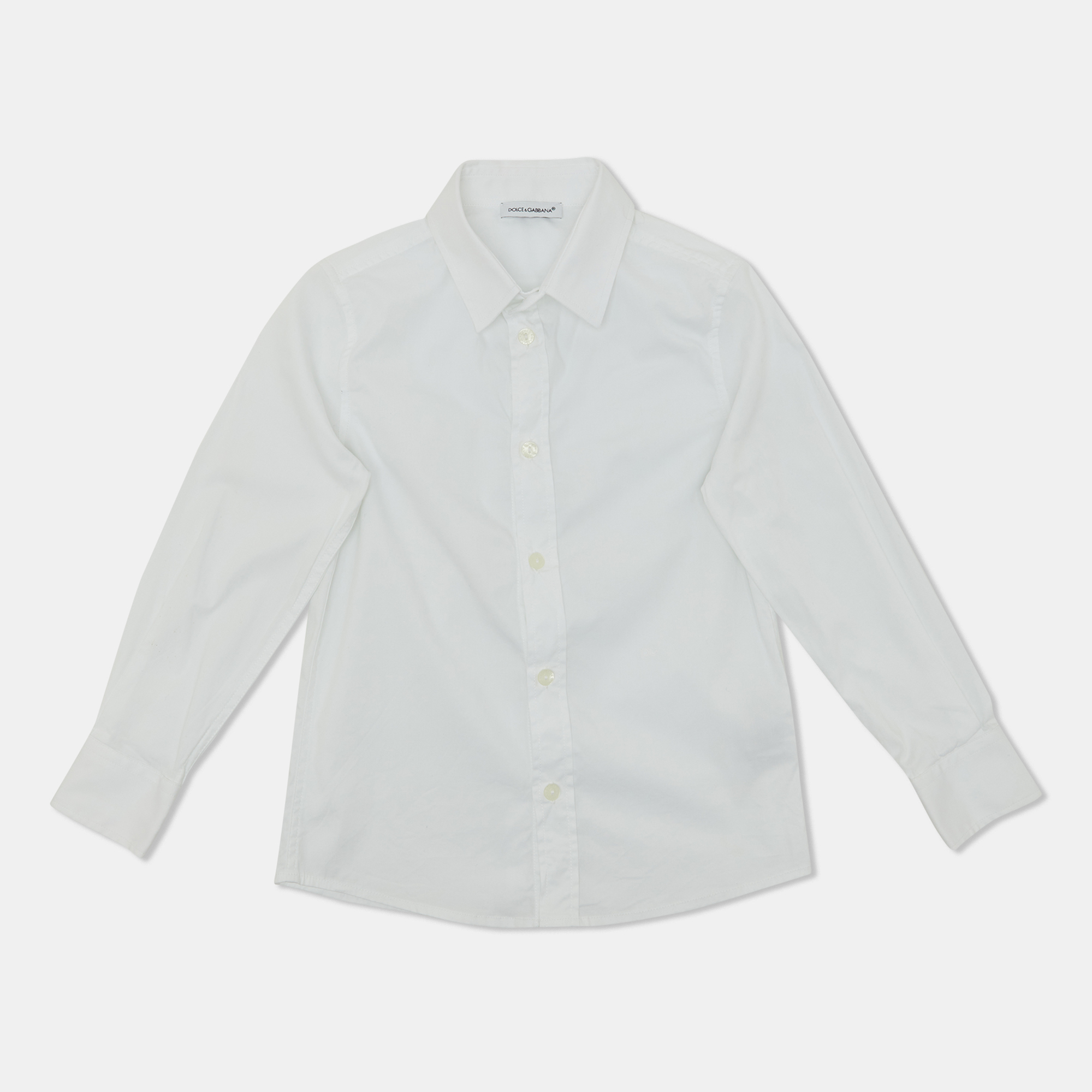 

Dolce & Gabbana White Cotton Button Front Shirt 4 yrs