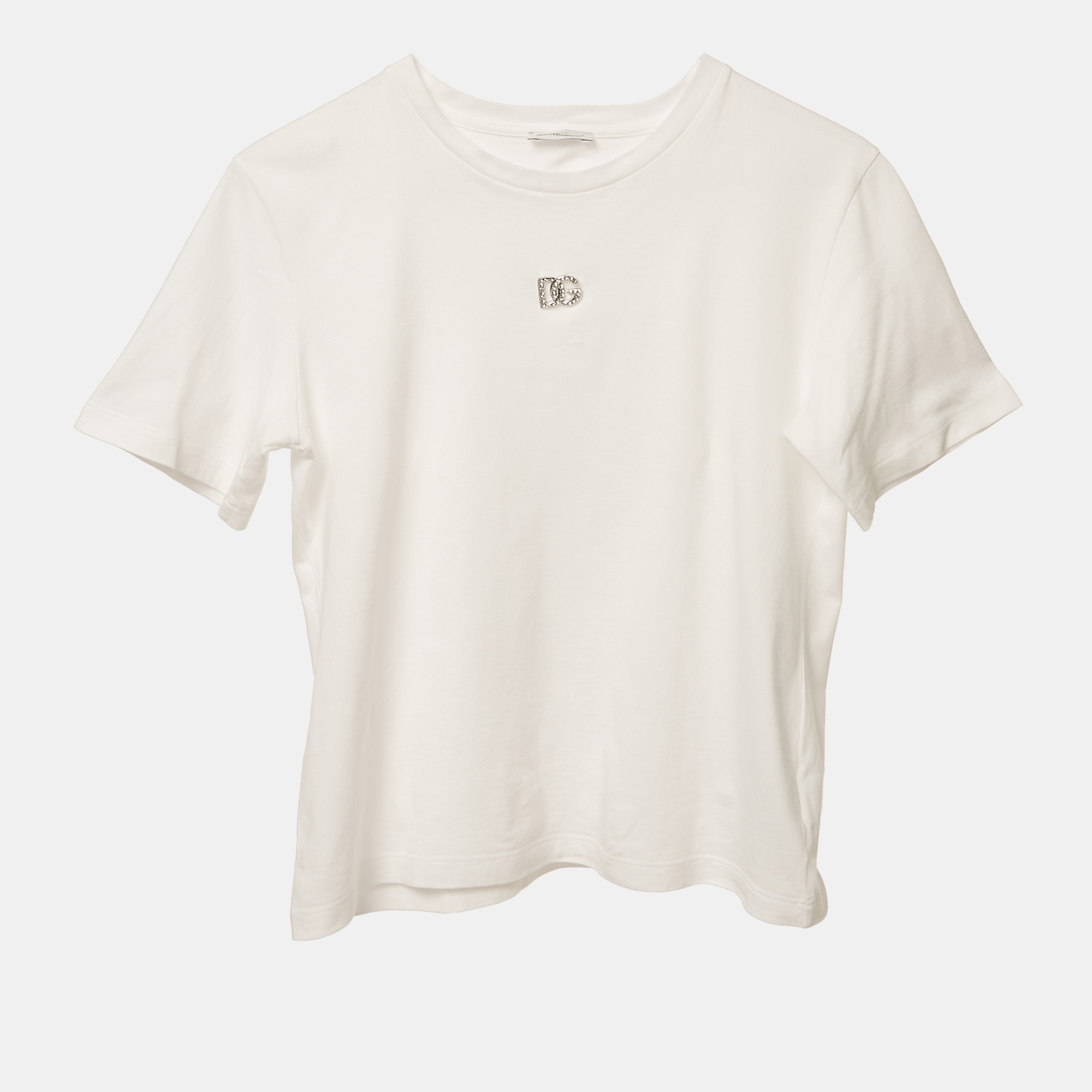 

Dolce & Gabbana Kids White DG Charm Jersey T-Shirt 11/12 Yrs
