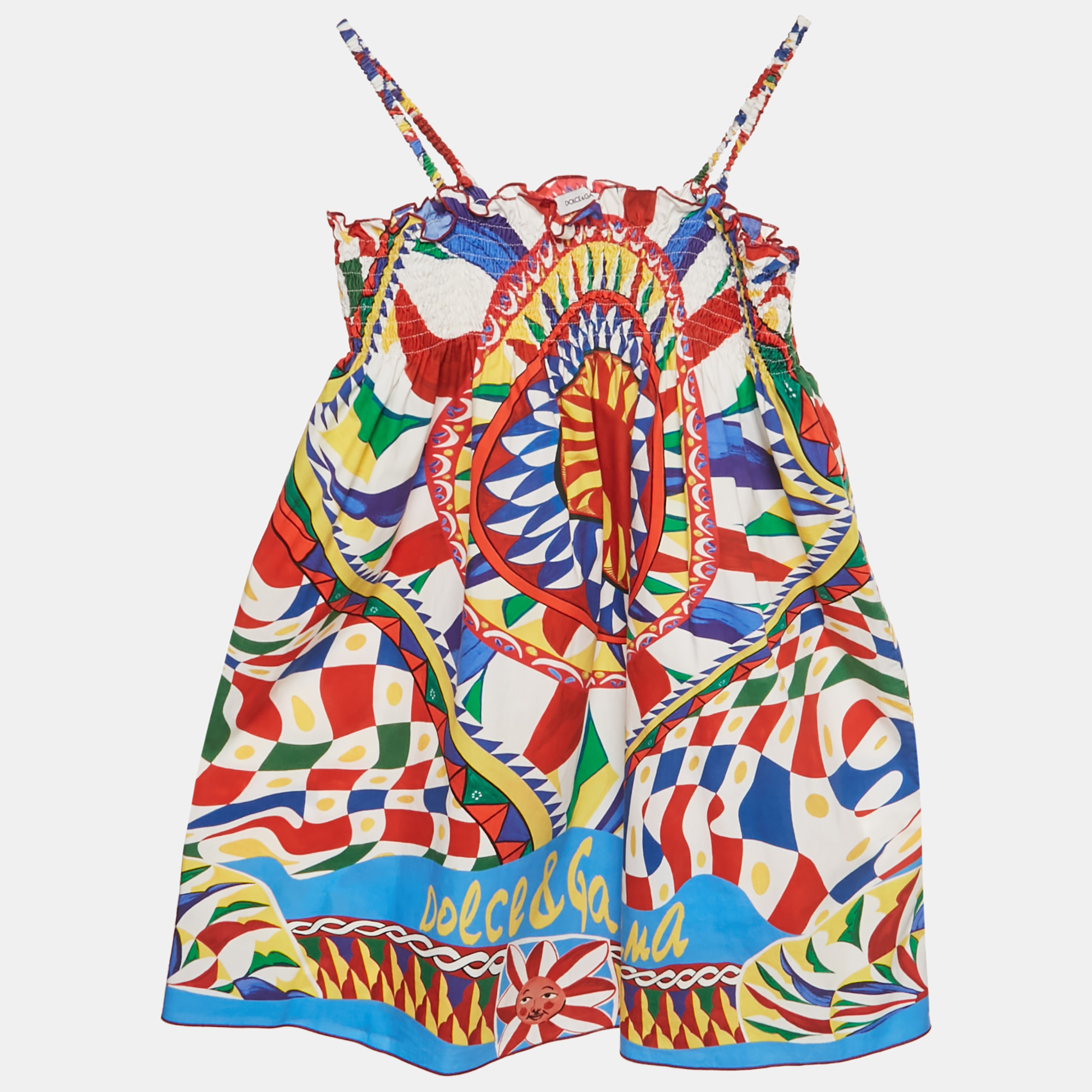 

Dolce & Gabbana Kids Multicolor Printed Cotton Dress 5Yrs