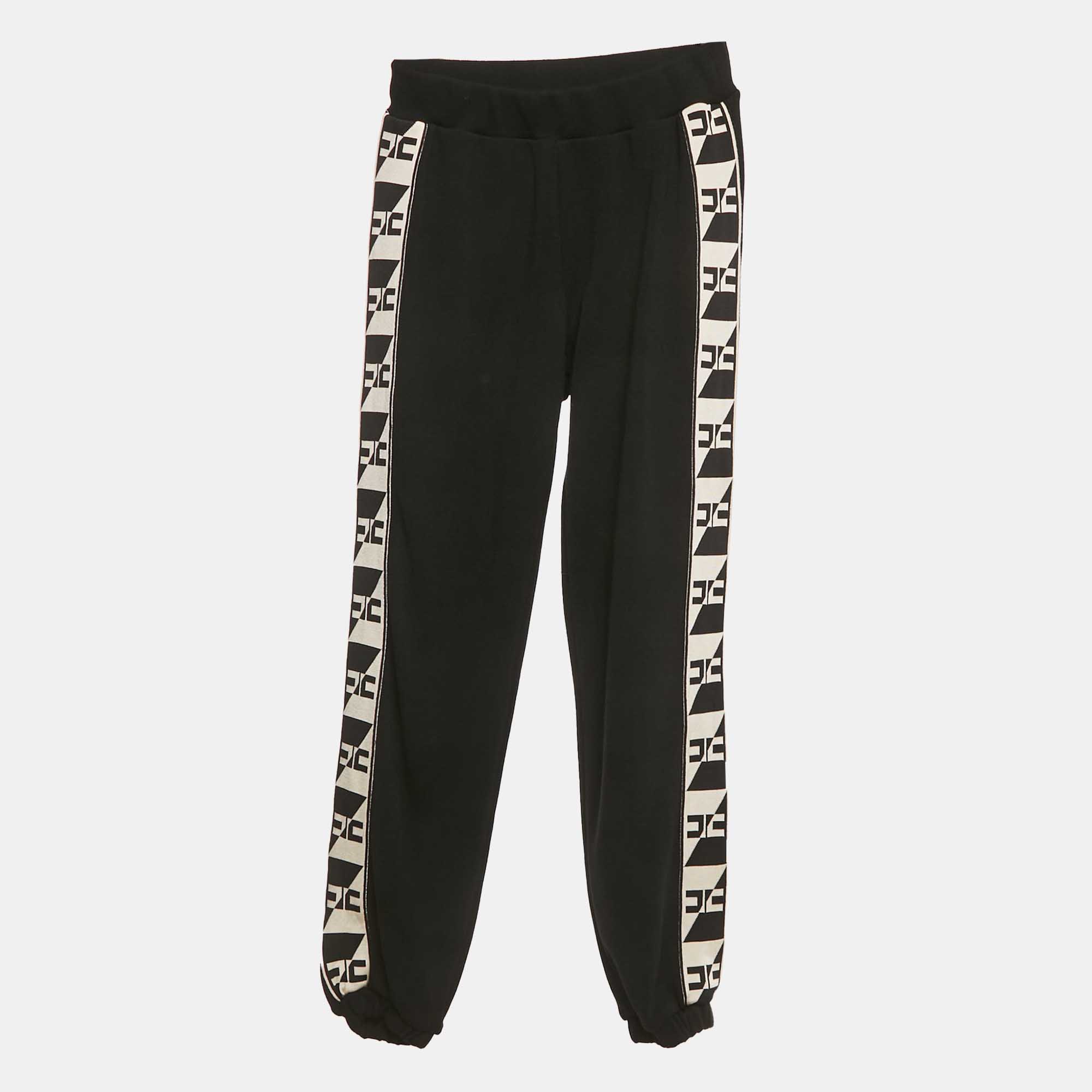

Elisabetta Franchi Kids Black Logo Side Stretch Knit Joggers 12 Yrs