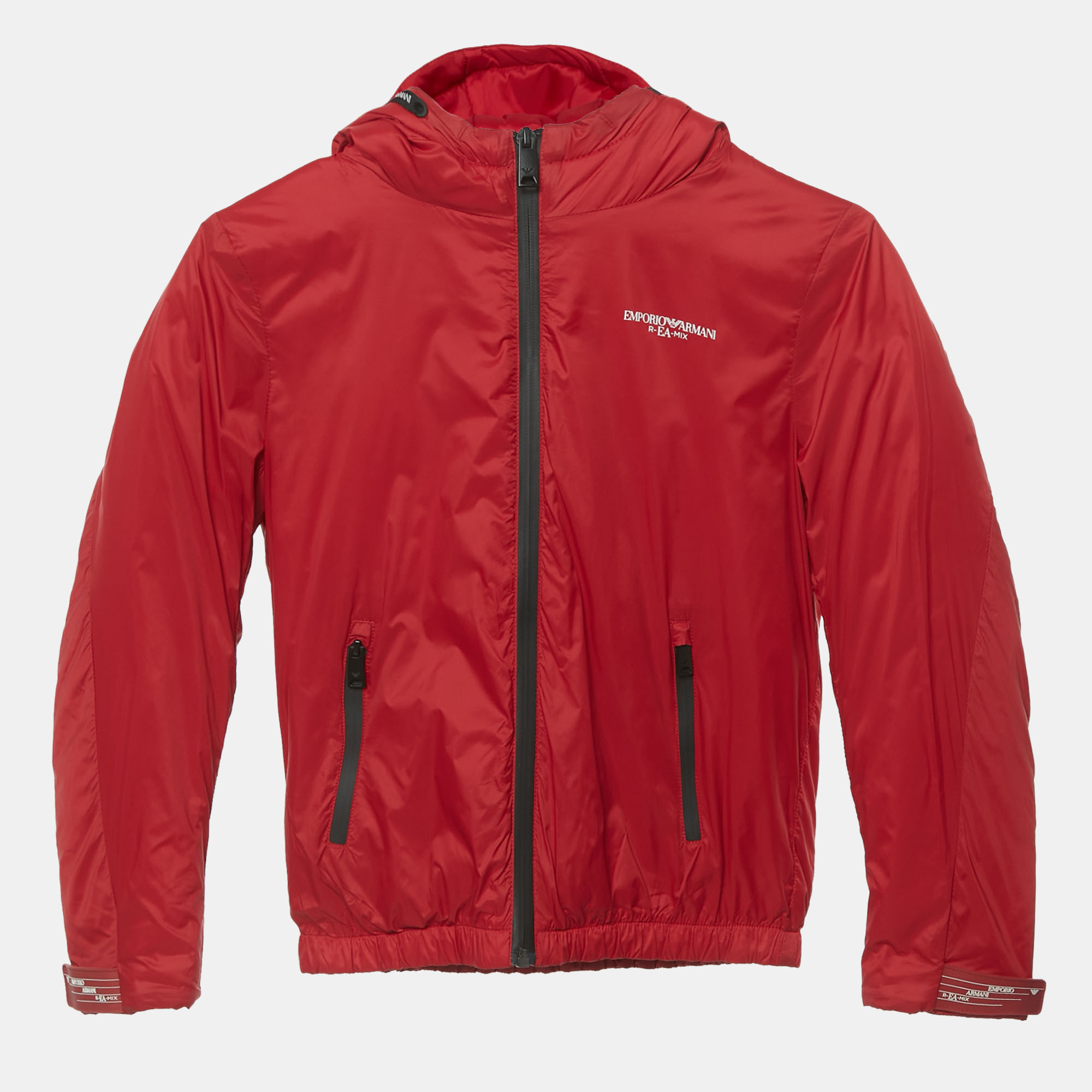 

Emporio Armani Kids Red Logo Print Nylon Jacket 8Yrs