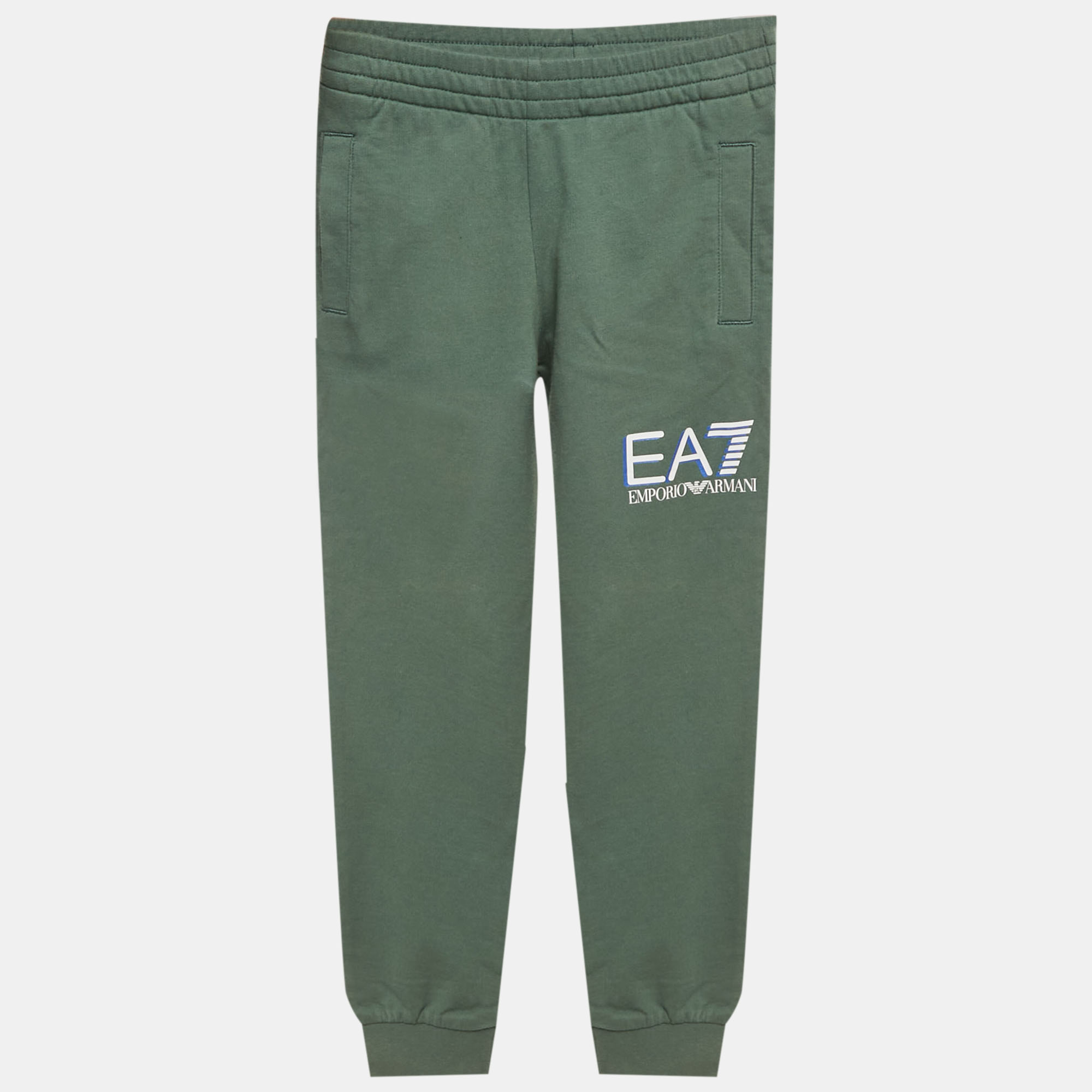 

Emporio Armani Kids Green EA7 Print Cotton Joggers 7 Yrs