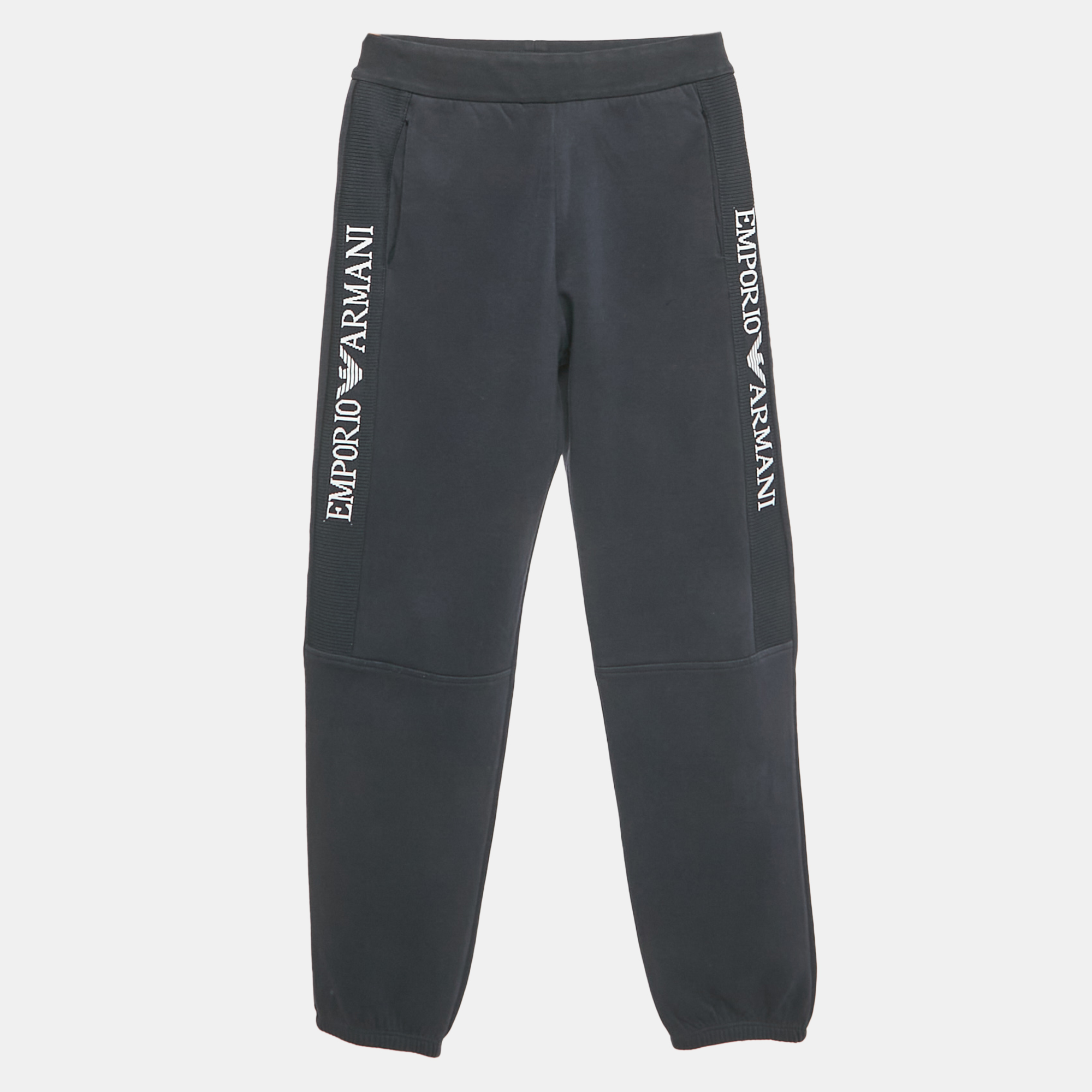 

Emporio Armani Kids Navy Blue Cotton Sweatpants 10Yrs