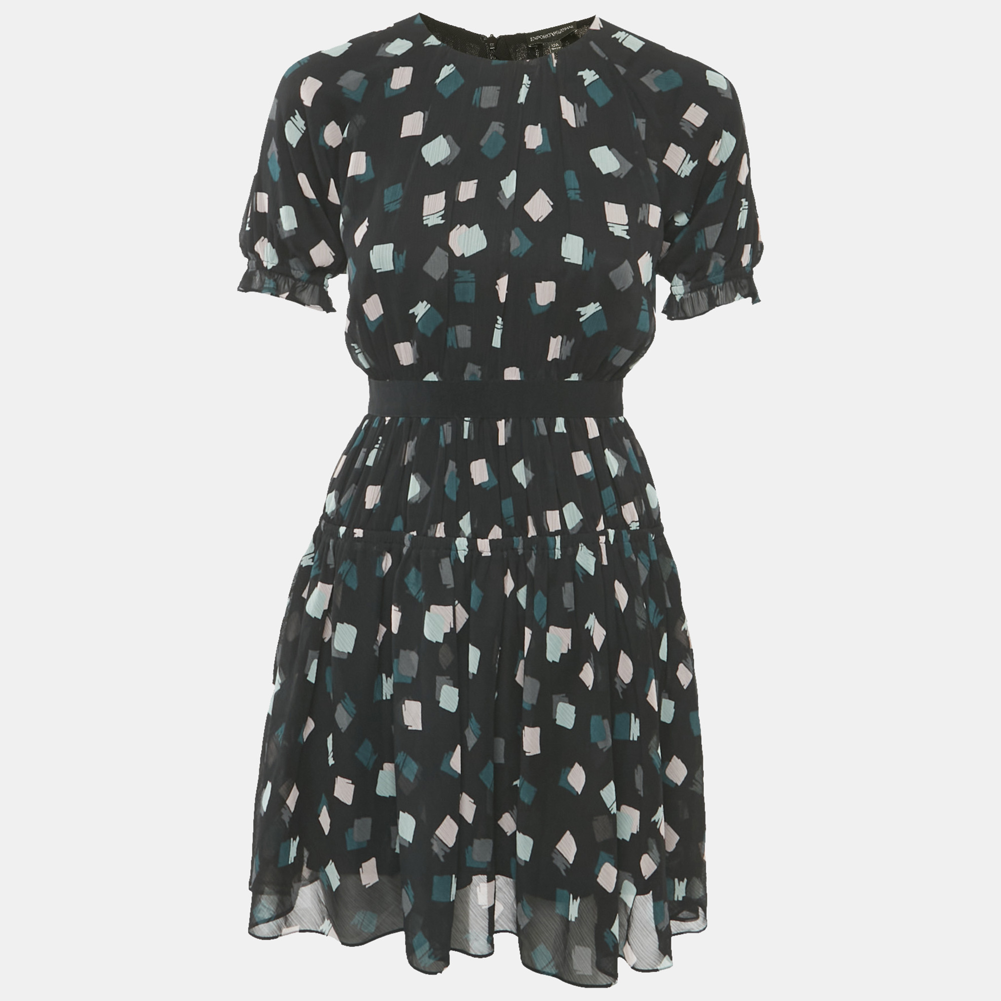 

Emporio Armani Black Printed Chiffon Dress 12 Yrs