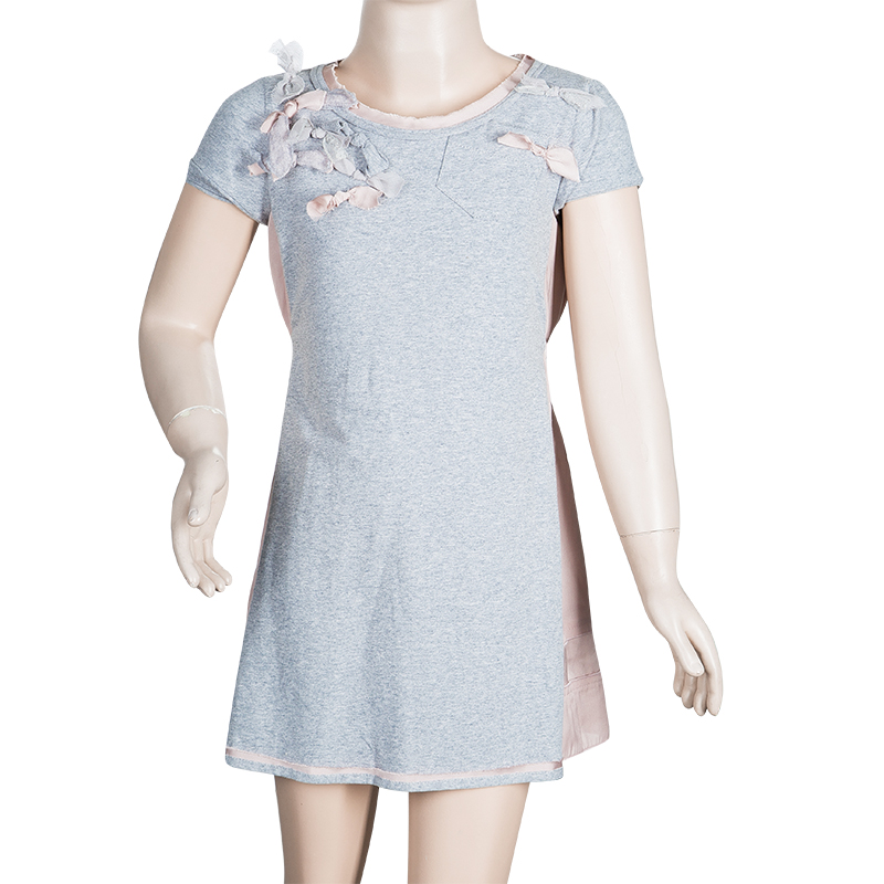 

Ermanno Scervino Junior Grey Knit Short Sleeve Dress 5 Yrs