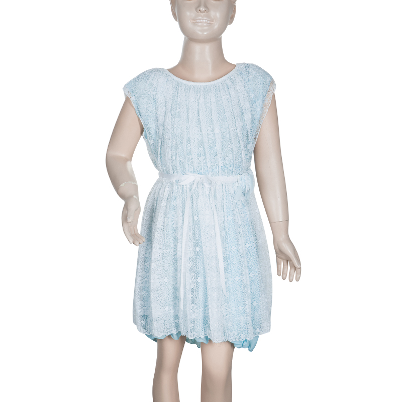 

Ermanno Scervino Junior Pale Blue Lace Dress 4 Yrs