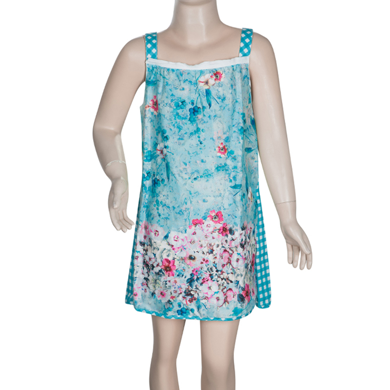 

Ermanno Scervino Junior Aqua Blue Floral Print Sleeveless Dress 12 Yrs