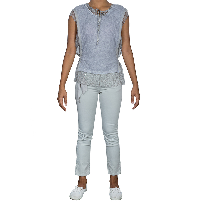 

Ermanno Scervino Grey Cotton-Spandex Pants 10 Yrs