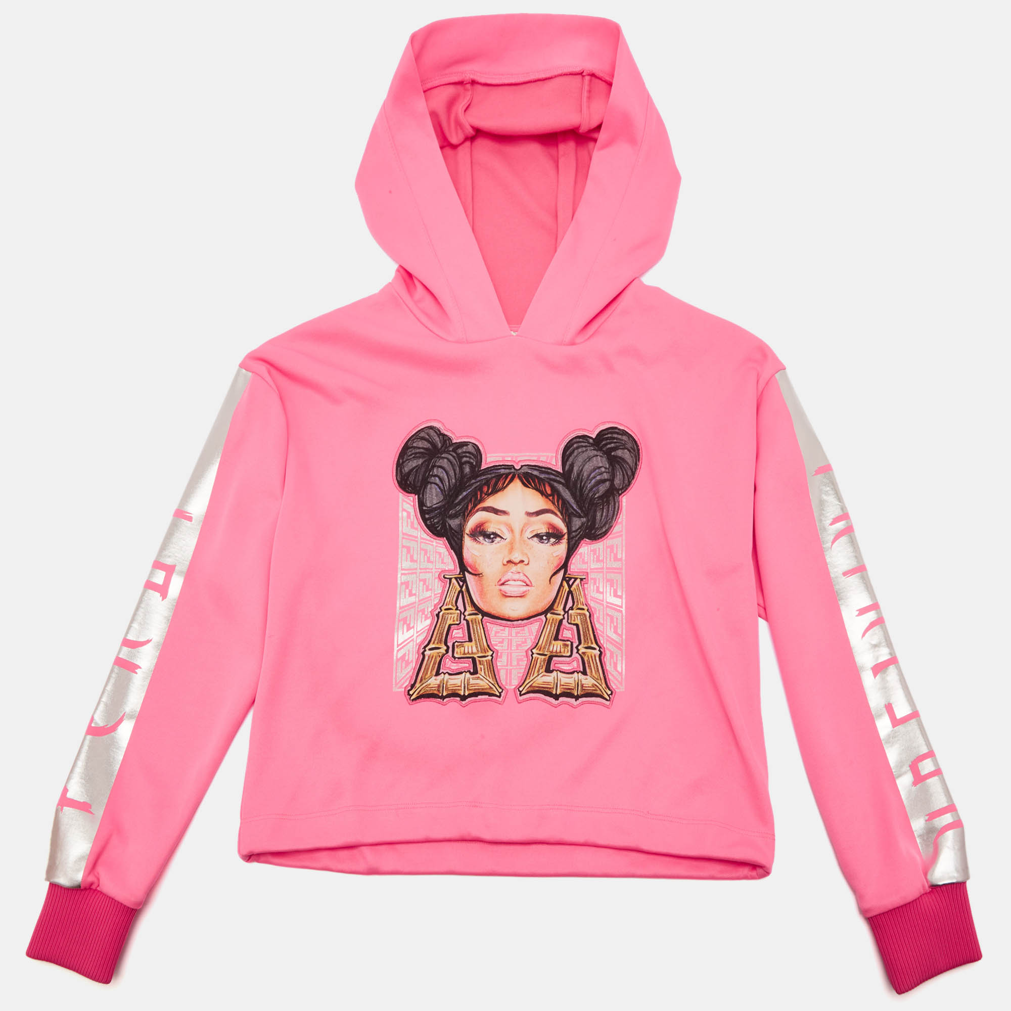 

Fendi Kids Pink Nicki Minaj Print Jersey Hoodie 10 Yrs
