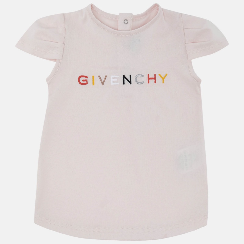 Pre-owned Givenchy Pink Cotton T-shirt 6m