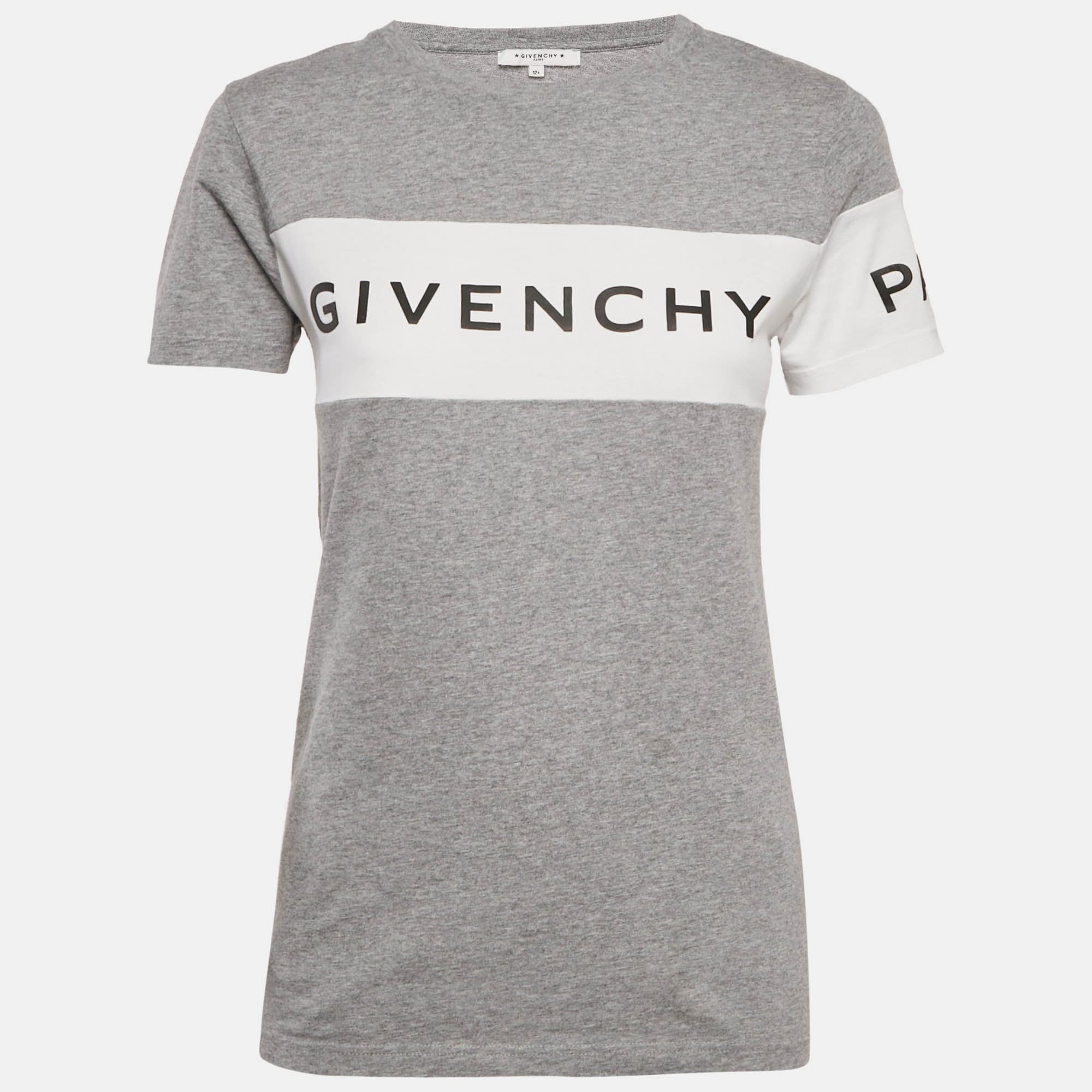 

Givenchy Kids Grey Logo Print Jersey T-Shirt 12+ Yrs
