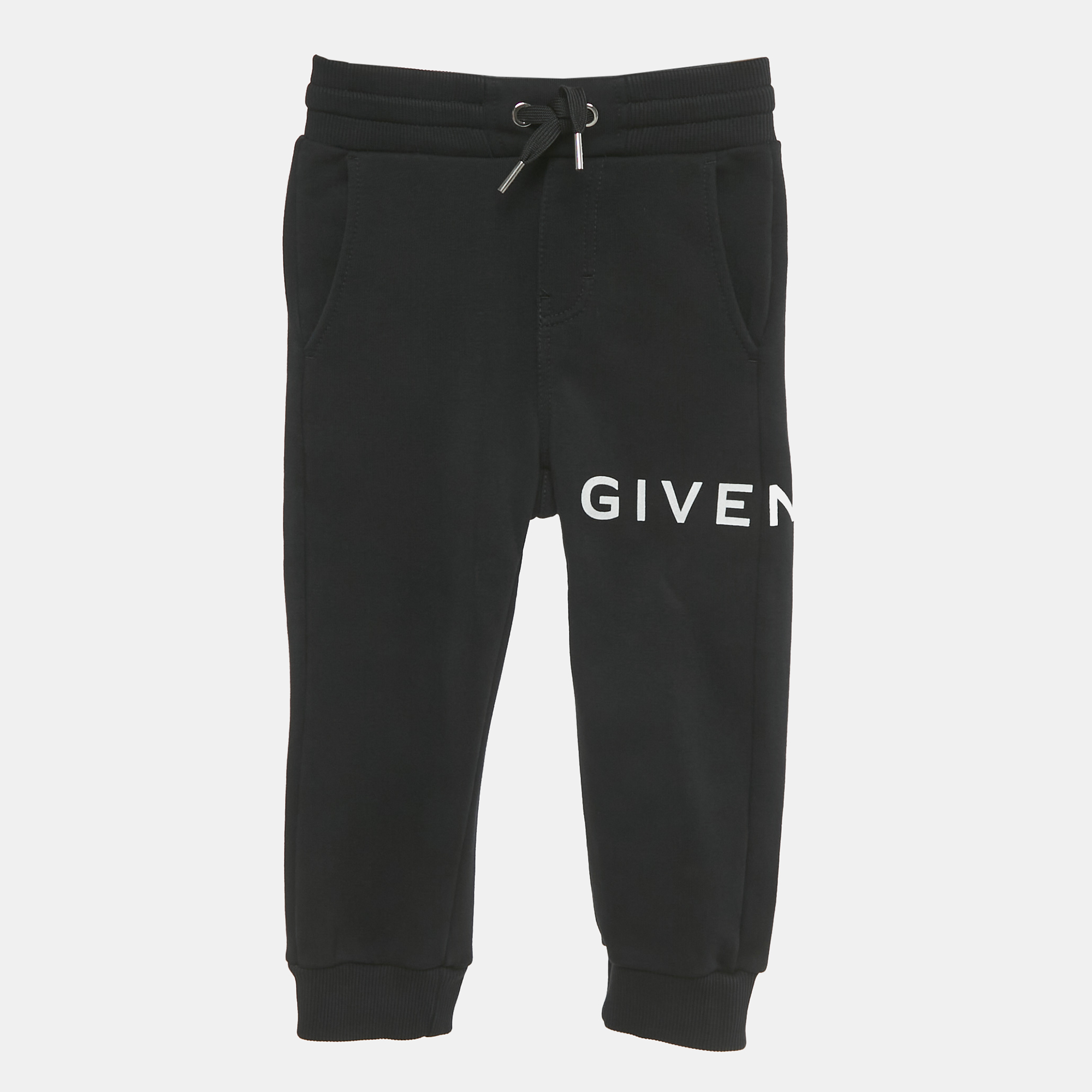 

Givenchy Kids Black Cotton Logo Print Joggers 4 Yrs