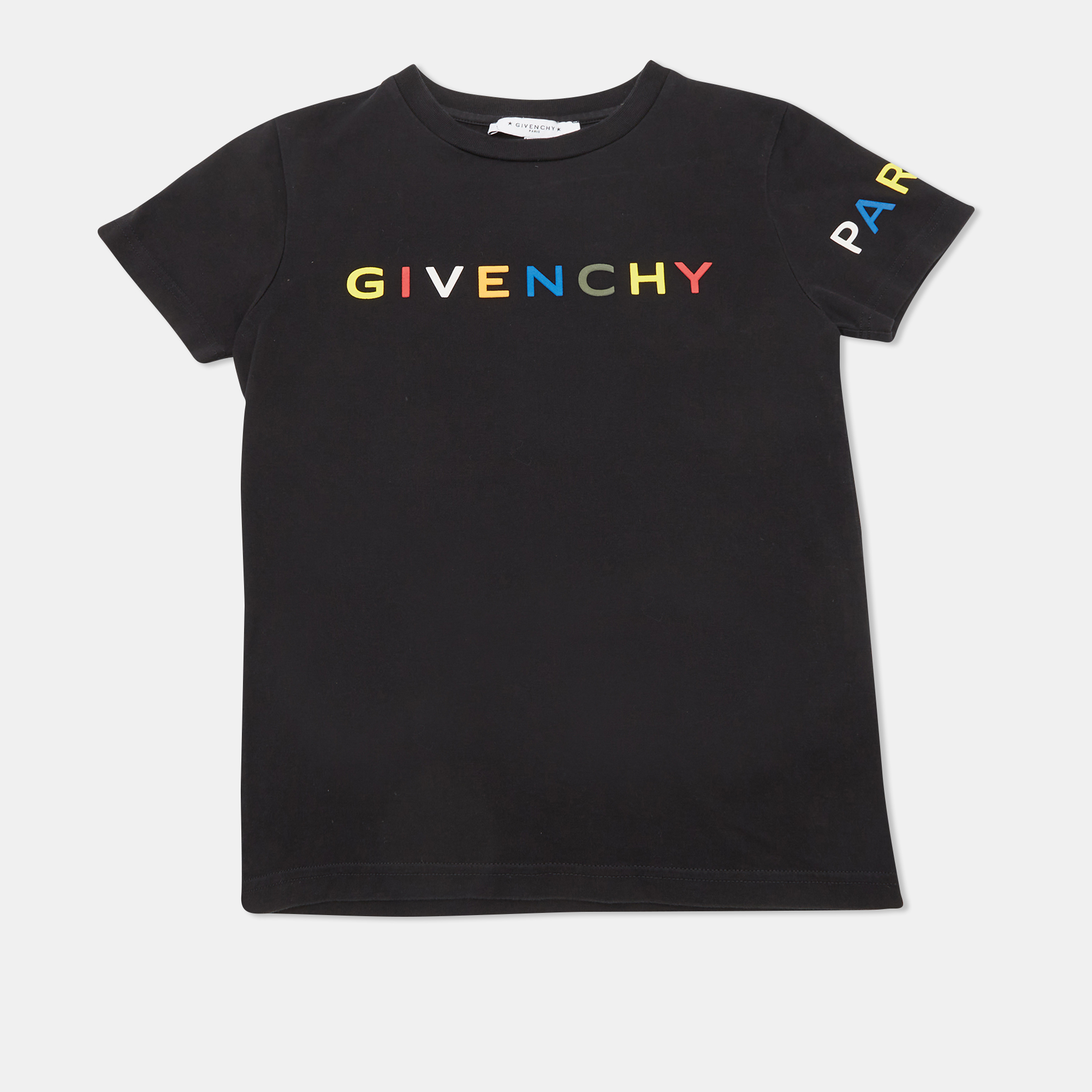 

Givenchy Kids Black Logo Print Jersey T-Shirt 8Yrs