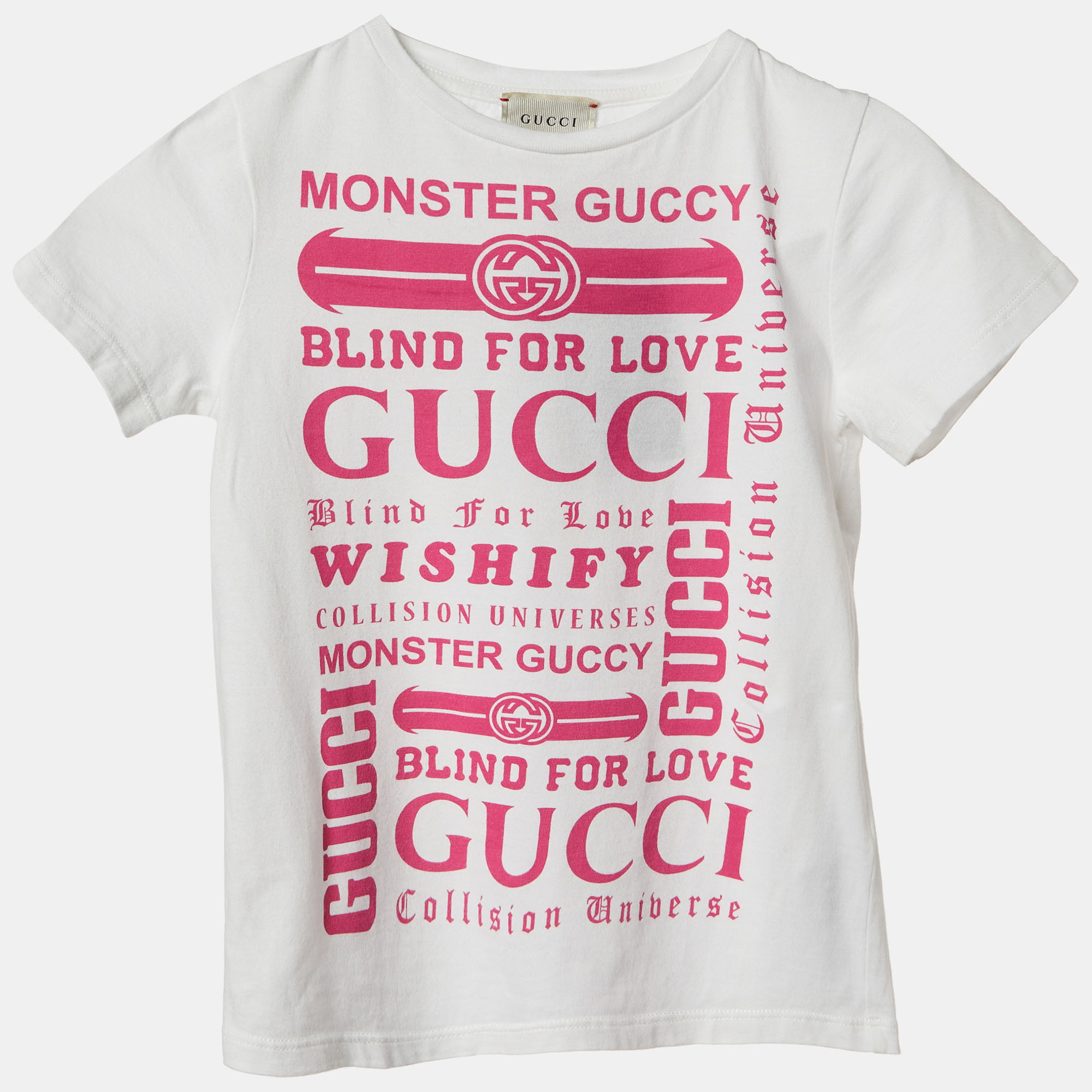 

Gucci Kids White Logo Print Cotton T-Shirt 5 Yrs