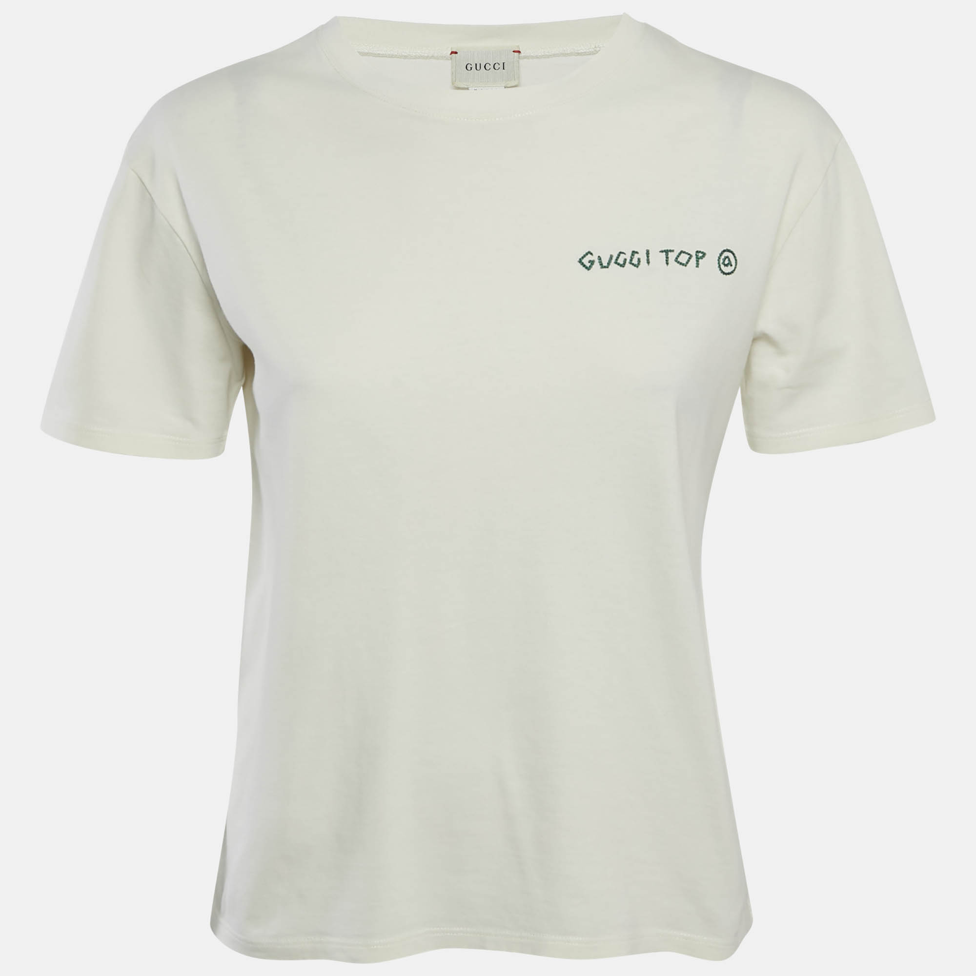 

Gucci Off-White Printed Jersey Crewneck T-Shirt 12 Yrs