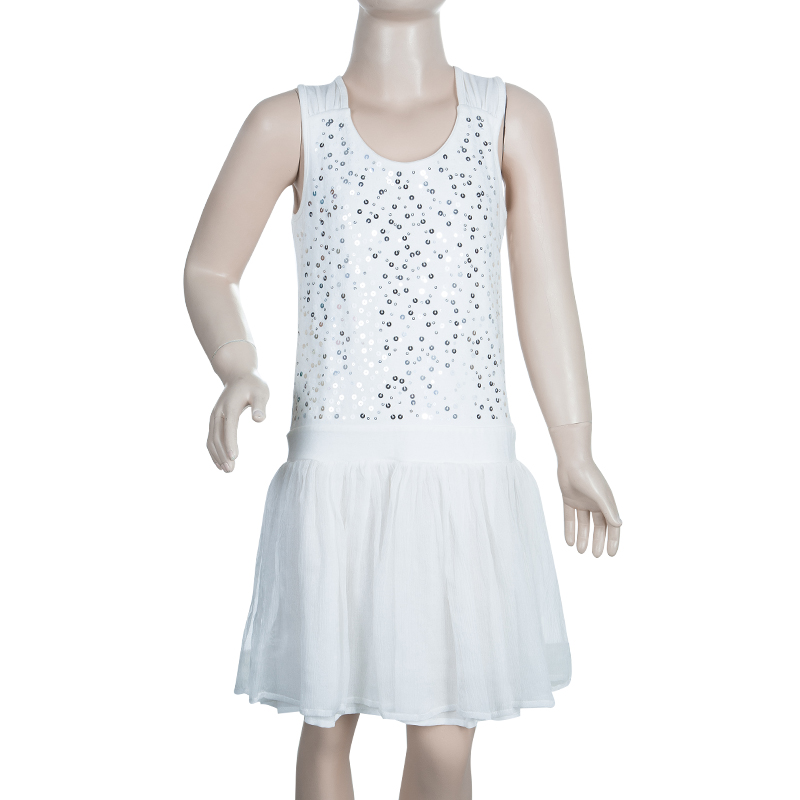 

Illudia White Sequin Embellished Dress 8 Yrs