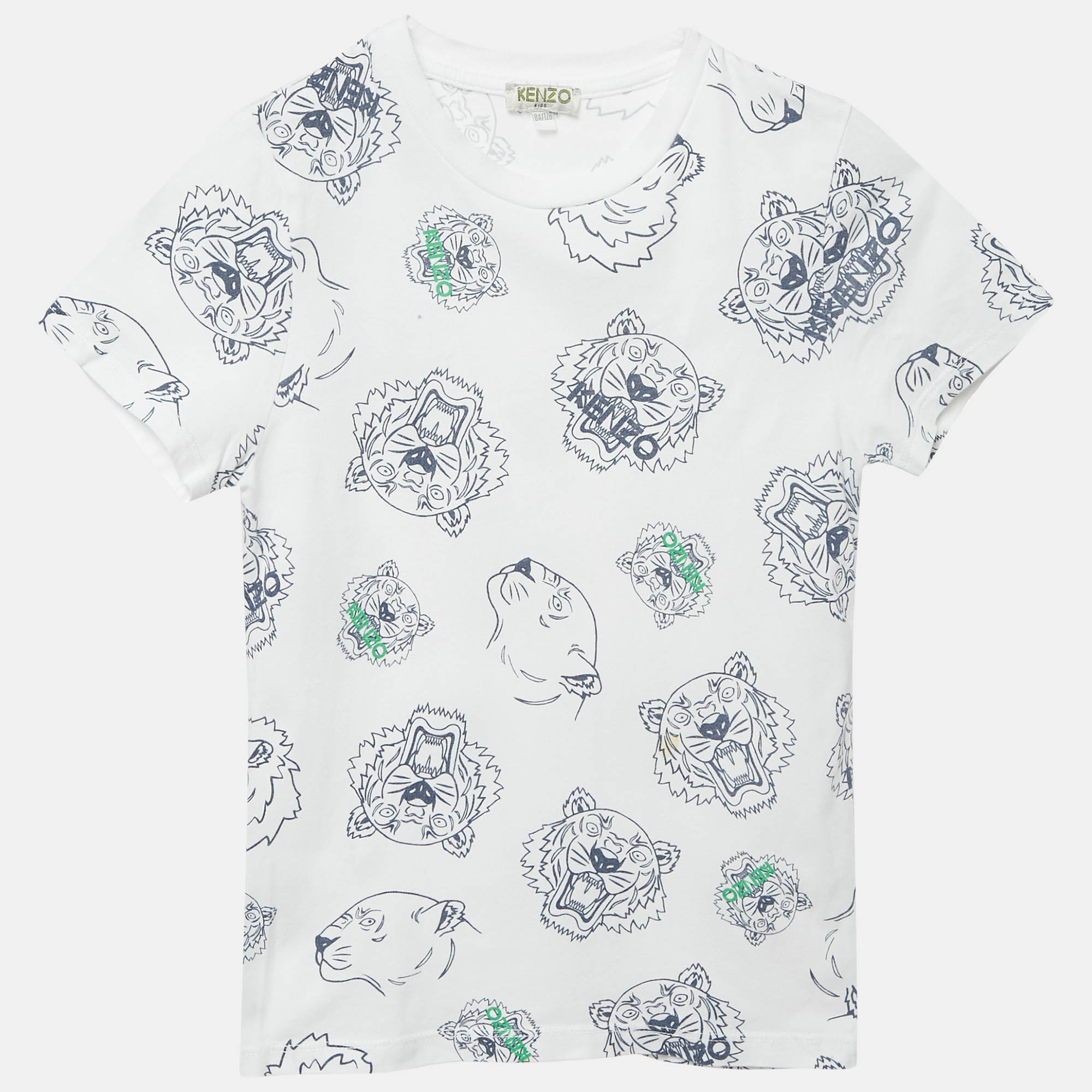 

Kenzo Kids White Multi-Icon Print Cotton T-Shirt 8 Yrs