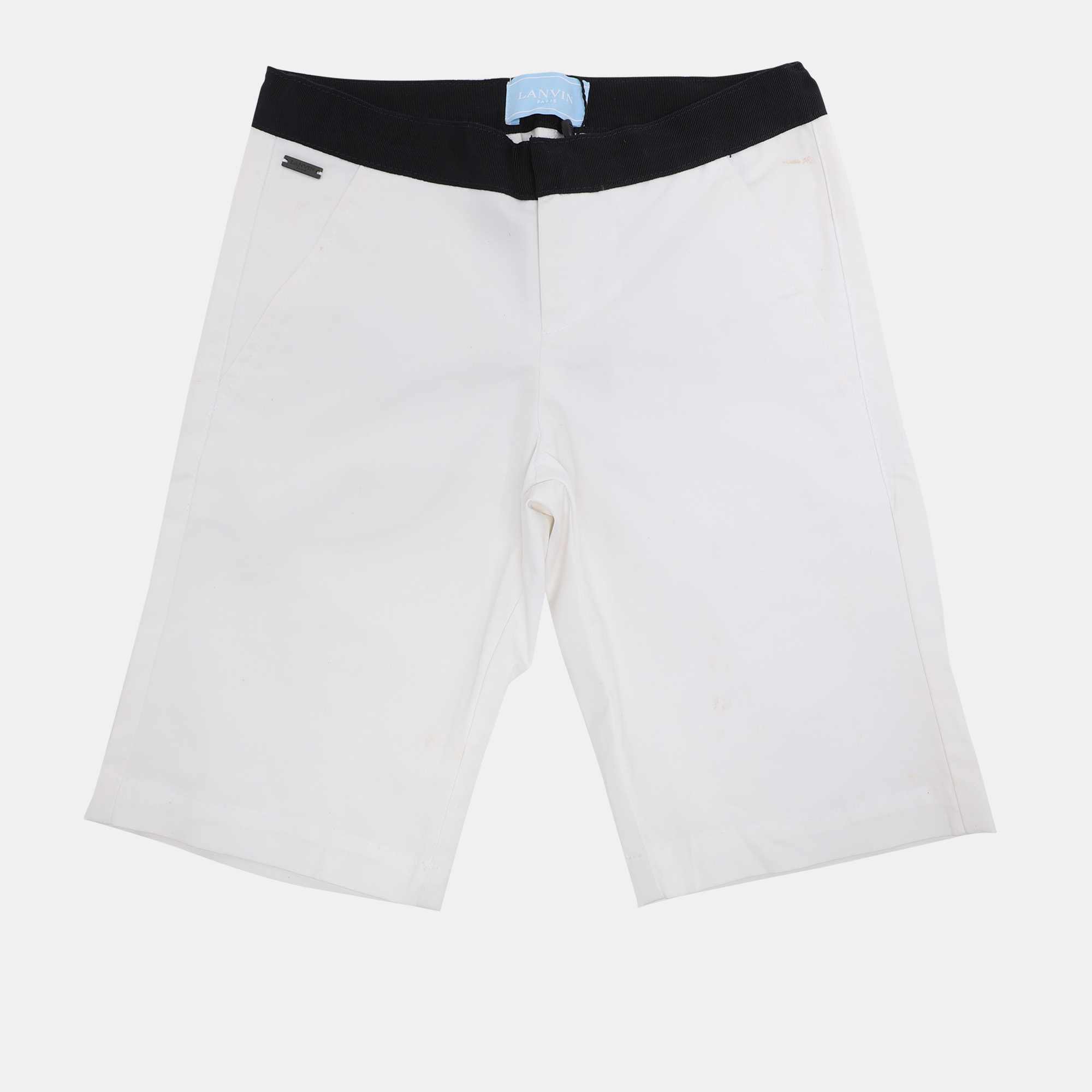 

Lanvin White Bermudas Stretch Cotton Shorts  Yrs