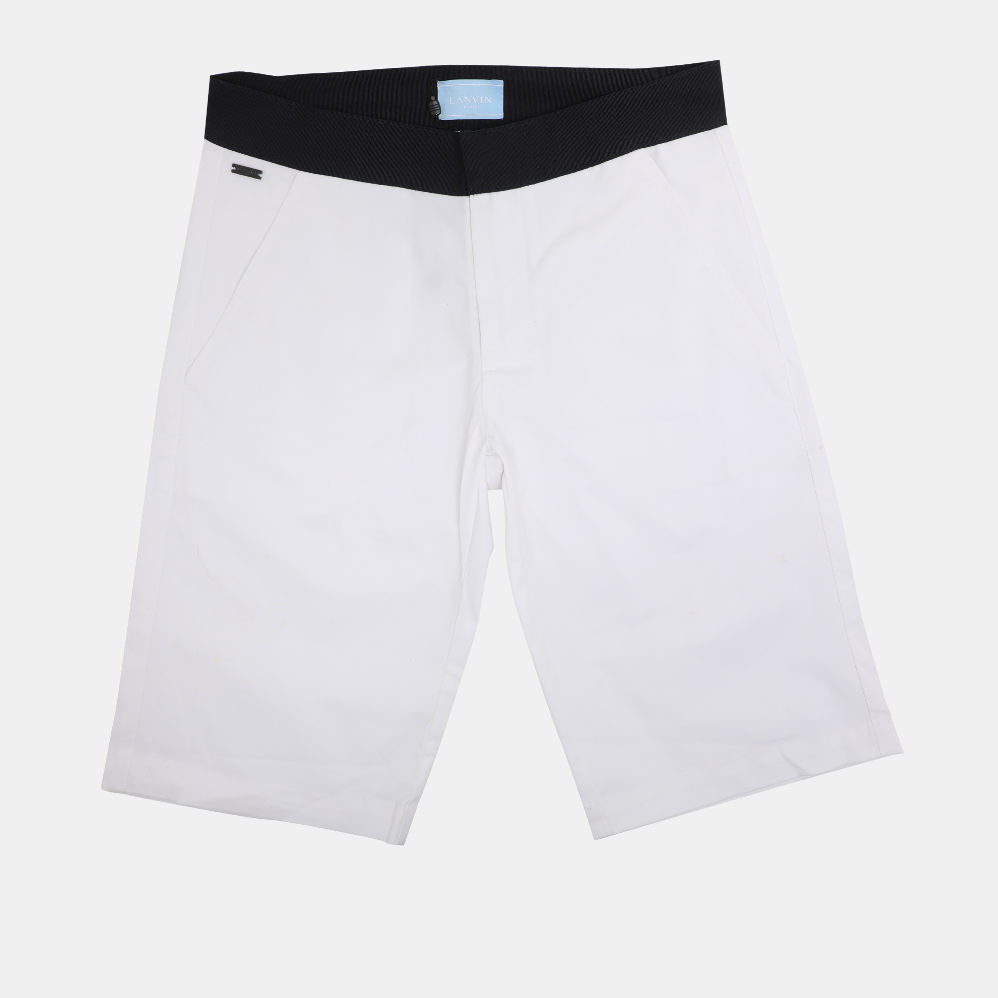 

Lanvin White Bermudas Stretch Cotton Shorts  Yrs