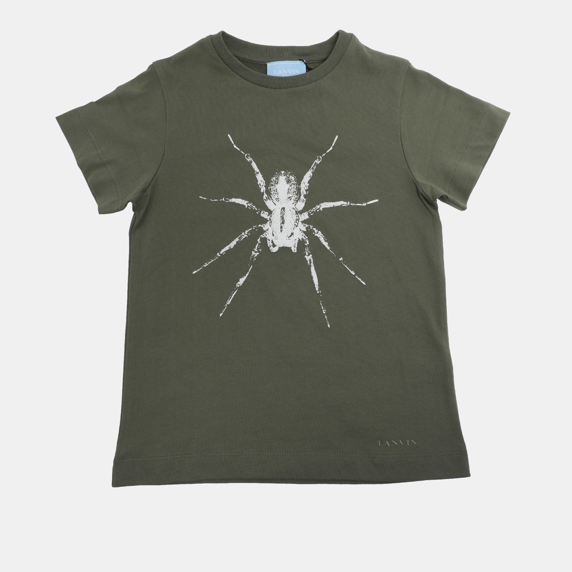 Pre-owned Lanvin Green Spider Print Jersey T-shirt 6 Yrs
