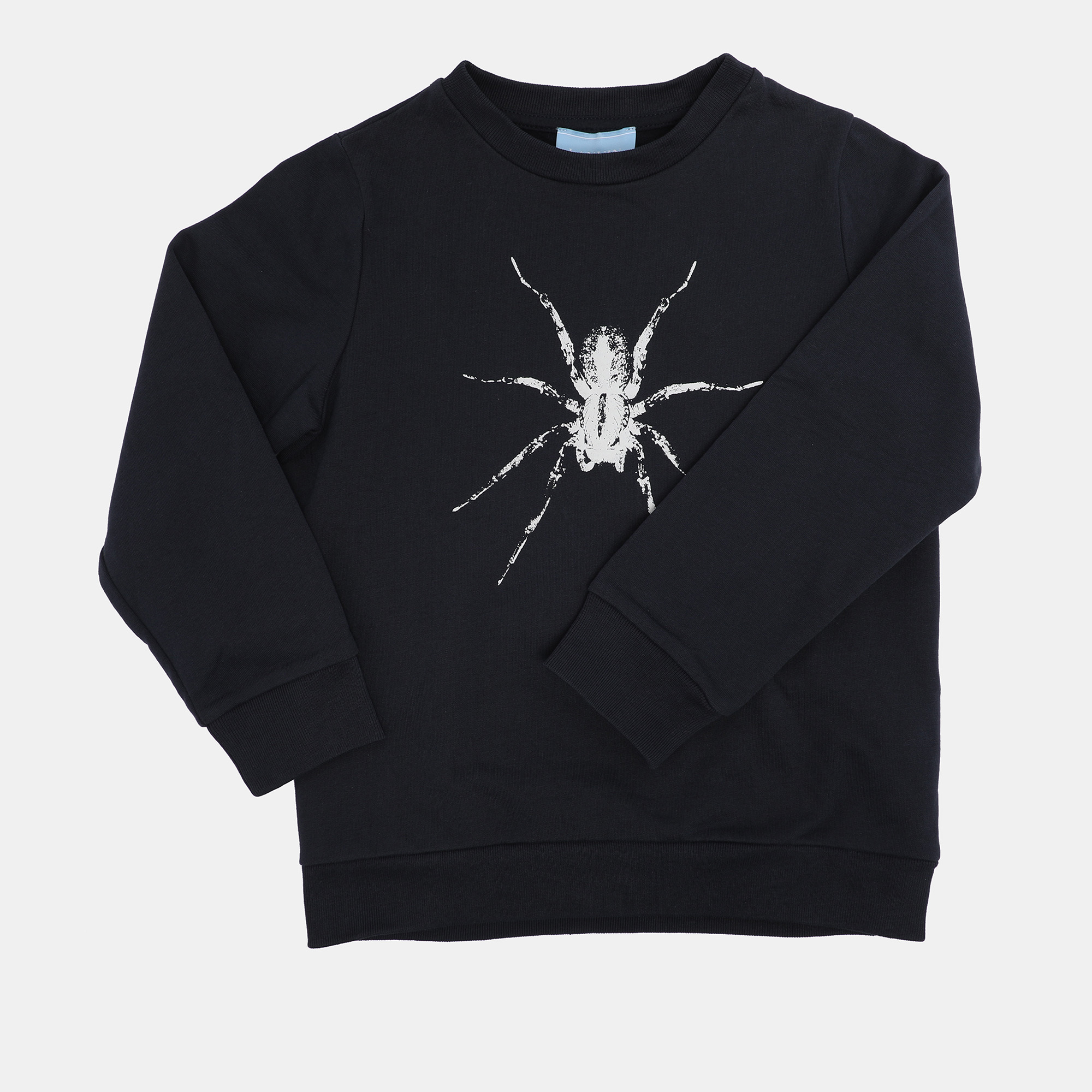 

Lanvin Navy Blue Spider Print Jersey Sweater  Yrs